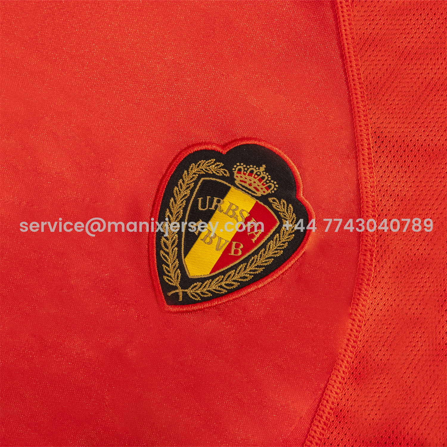 ManixJersey.com | Retro Belgium 2000 Home Red Jersey -Customize Name, Number and Patch | Worldwide Shipping