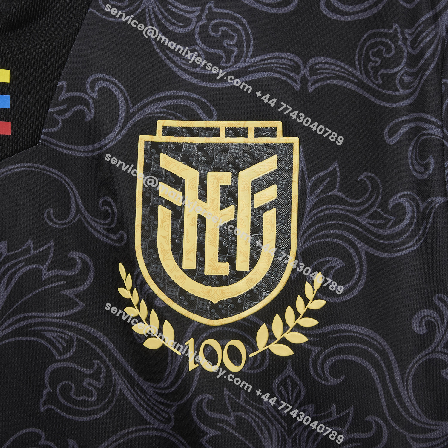 ManixJersey.com | Ecuador 2026 Flowers Black Special Jersey - Fans Version -Customize Name, Number and Patch | Worldwide Shipping