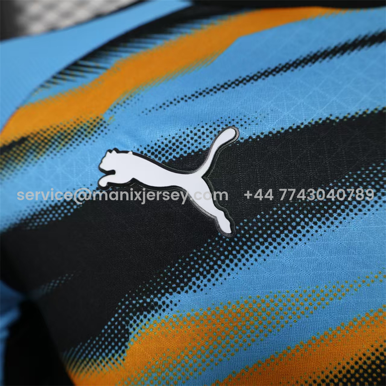 ManixJersey.com | Marseille 25-26 Blue Orange Gradient Training Jersey - Player Version -Customize Name, Number and Patch | Worldwide Shipping