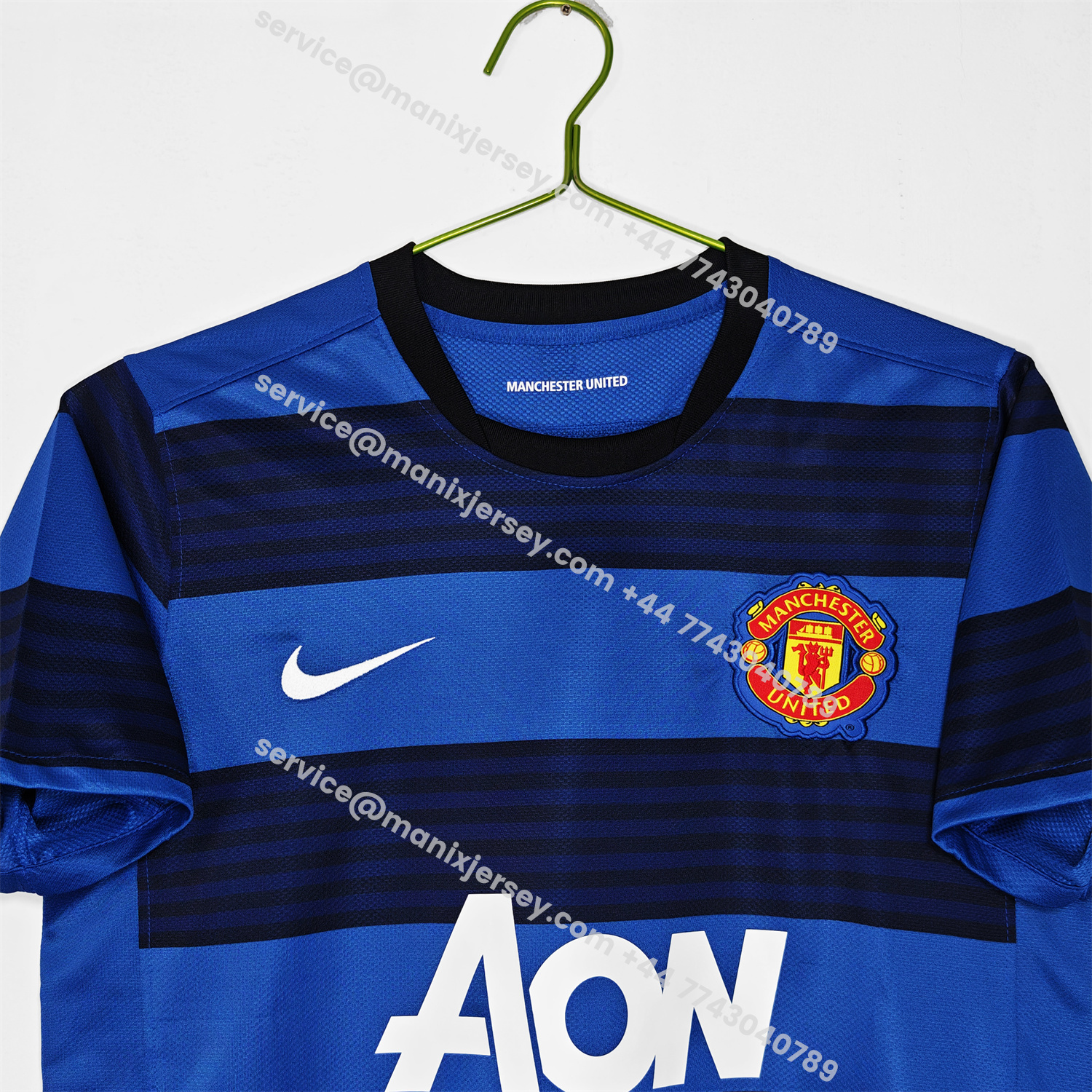 ManixJersey.com | Retro Manchester United 2011-12 Away Jersey -Customize Name, Number and Patch | Worldwide Shipping
