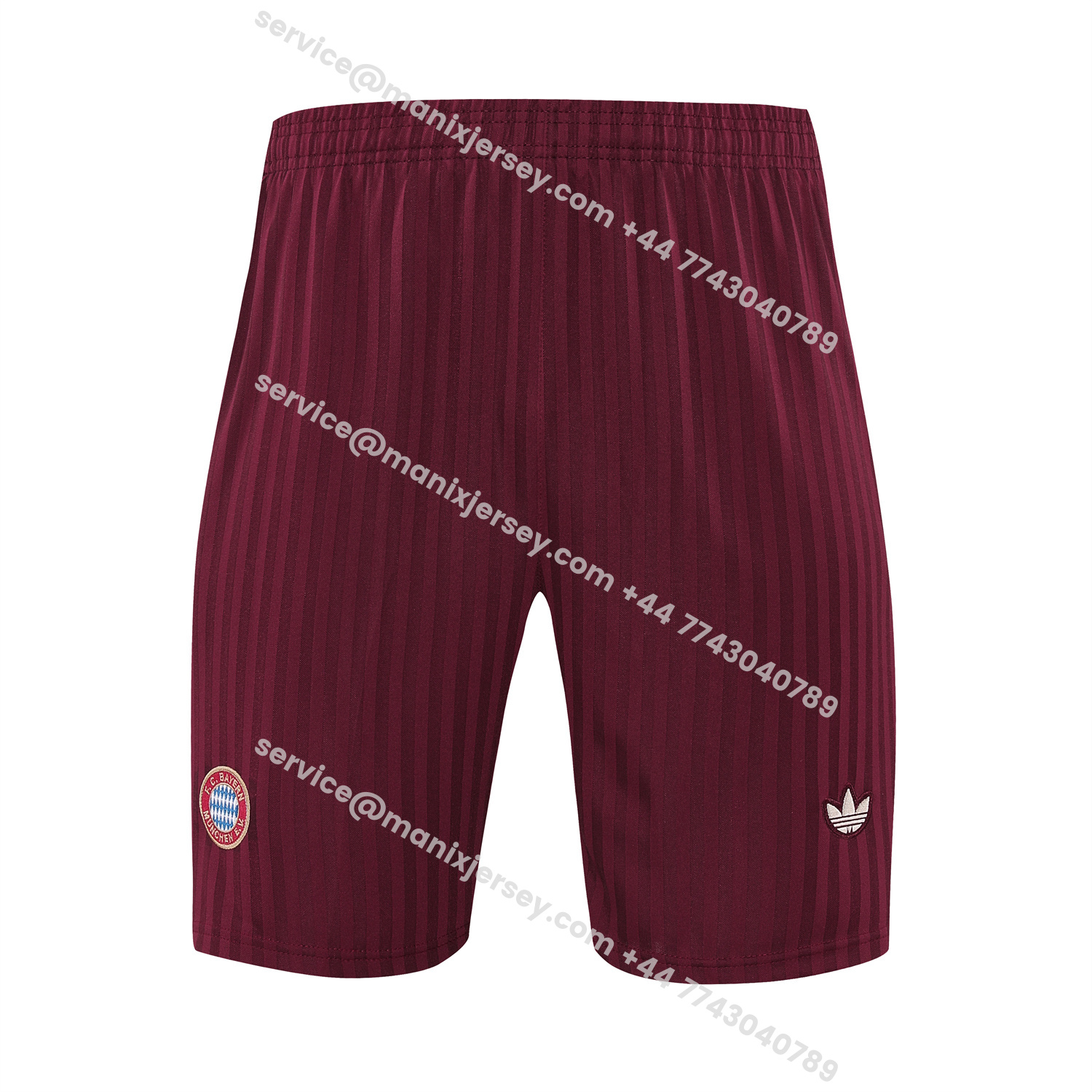 ManixJersey.com | Bayern Munich 25-26 Vest Training Set - Wine Red Lines Vest & Wine Red Lines Shorts -Customize Name, Number and Patch | Worldwide Shipping