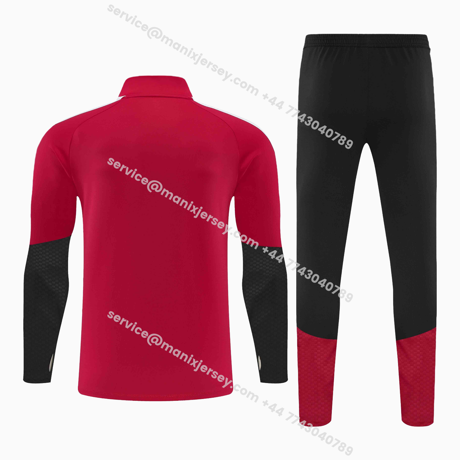 ManixJersey.com | Germany 2026 Kids Long Sleeve Training Set - Red Top & Pants -Customize Name, Number and Patch | Worldwide Shipping