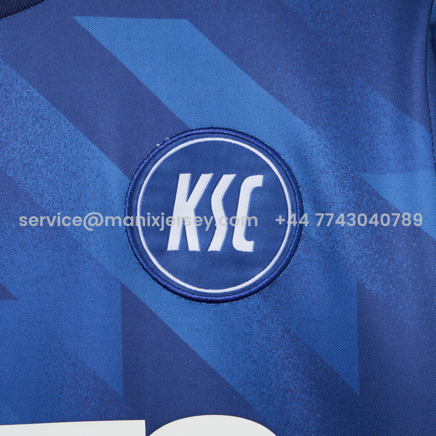 ManixJersey.com | Karlsruher SC 25-26 Home Jersey - Fans Version -Customize Name, Number and Patch | Worldwide Shipping