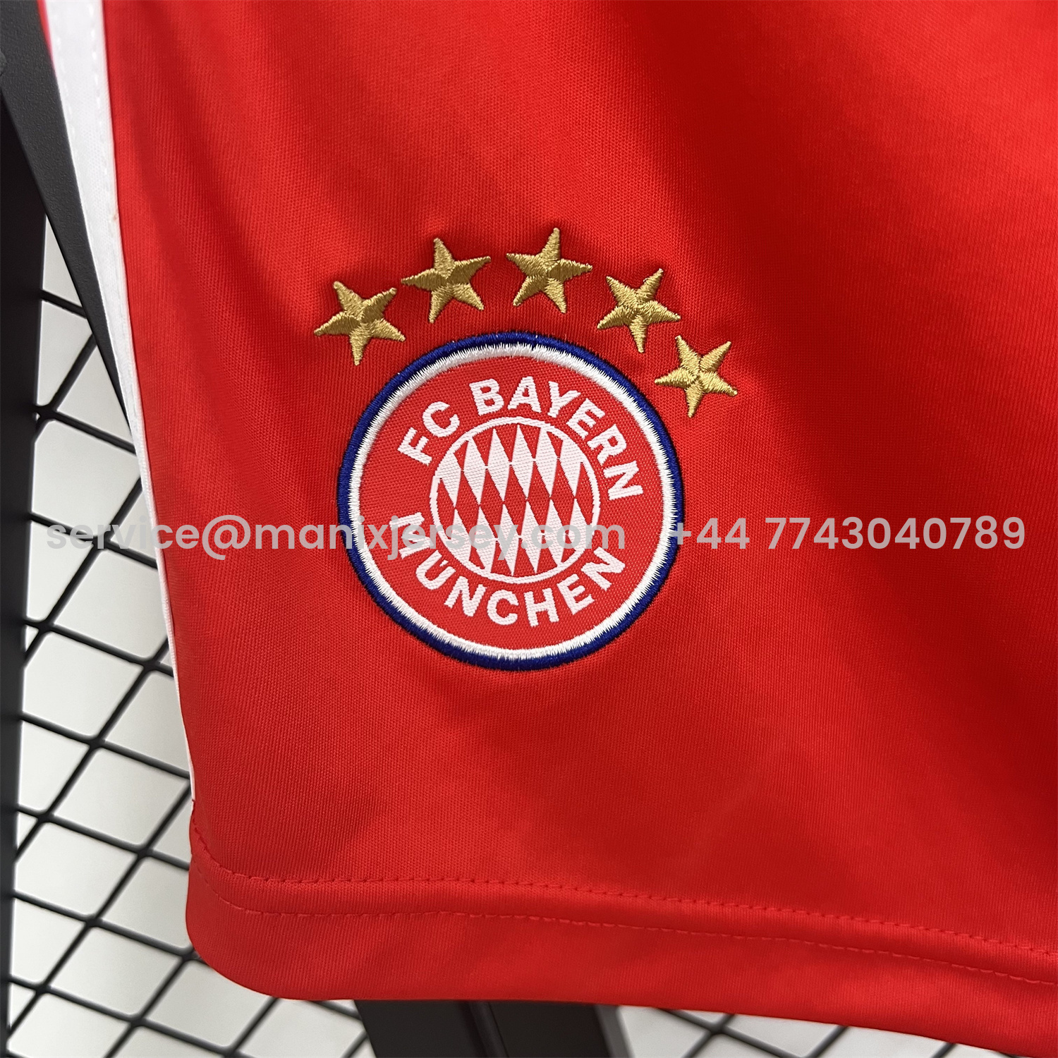 ManixJersey.com | Bayern Munich 25-26 Home Red Shorts - Fans Version -Customize Name, Number and Patch | Worldwide Shipping