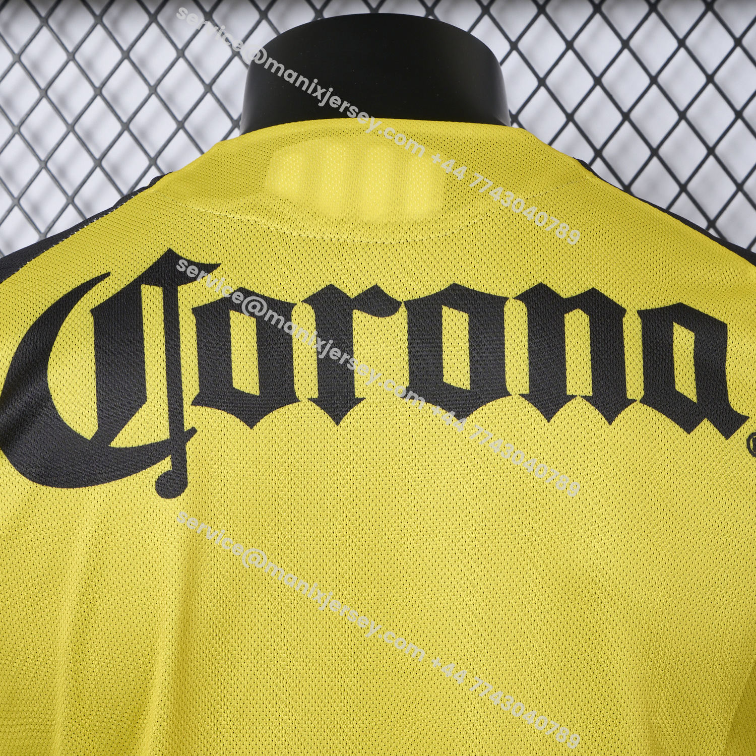 ManixJersey.com | 【Pink Font】Club América 25-26 Home Yellow Jersey - Player Version -Customize Name, Number and Patch | Worldwide Shipping