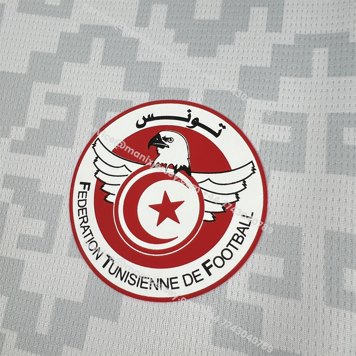 ManixJersey.com | Tunisia 2026 Away White Jersey - Fans Version -Customize Name, Number and Patch | Worldwide Shipping