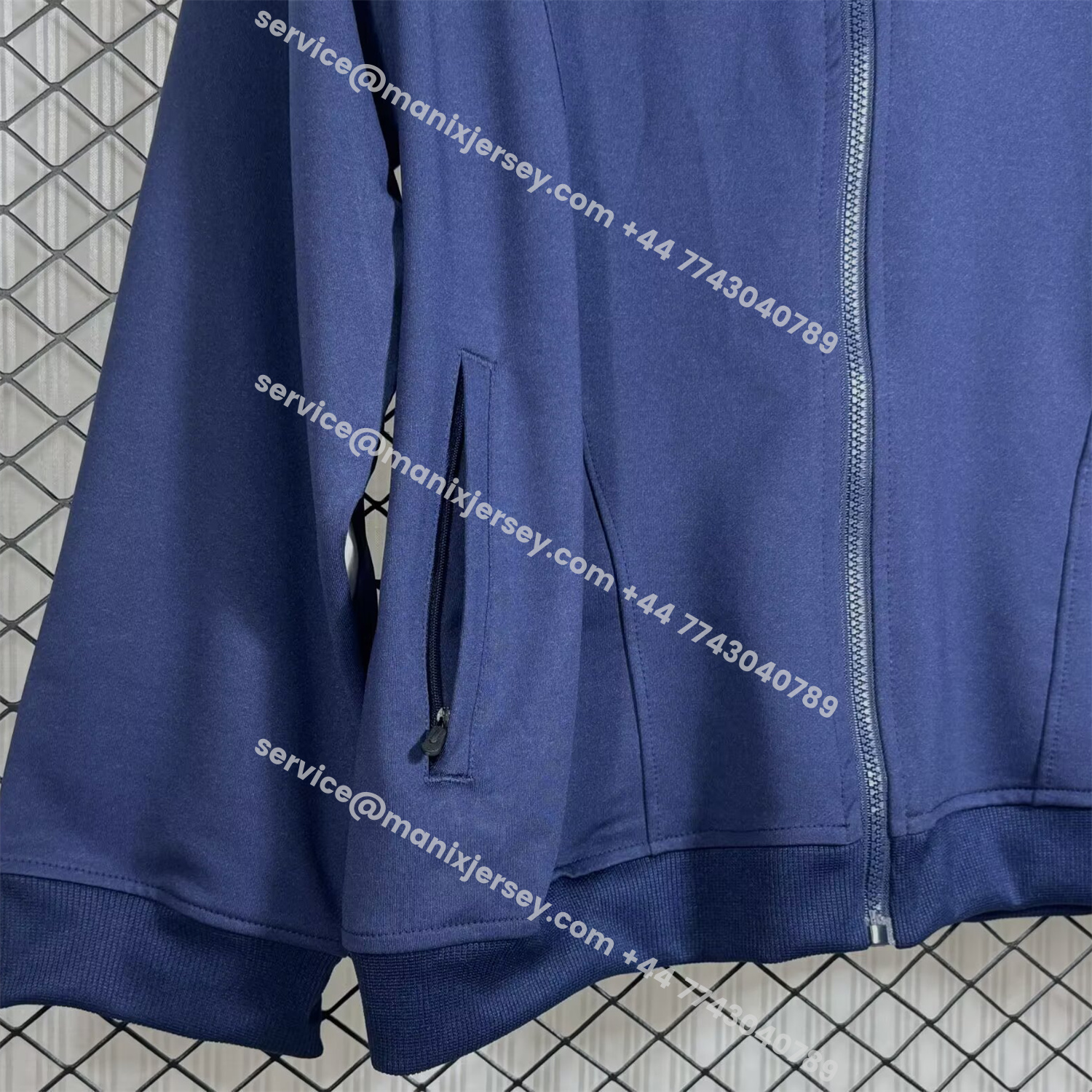 ManixJersey.com | Real Madrid 25-26 Windbreaker Jacket - Blue And Yellow -Customize Name, Number and Patch | Worldwide Shipping