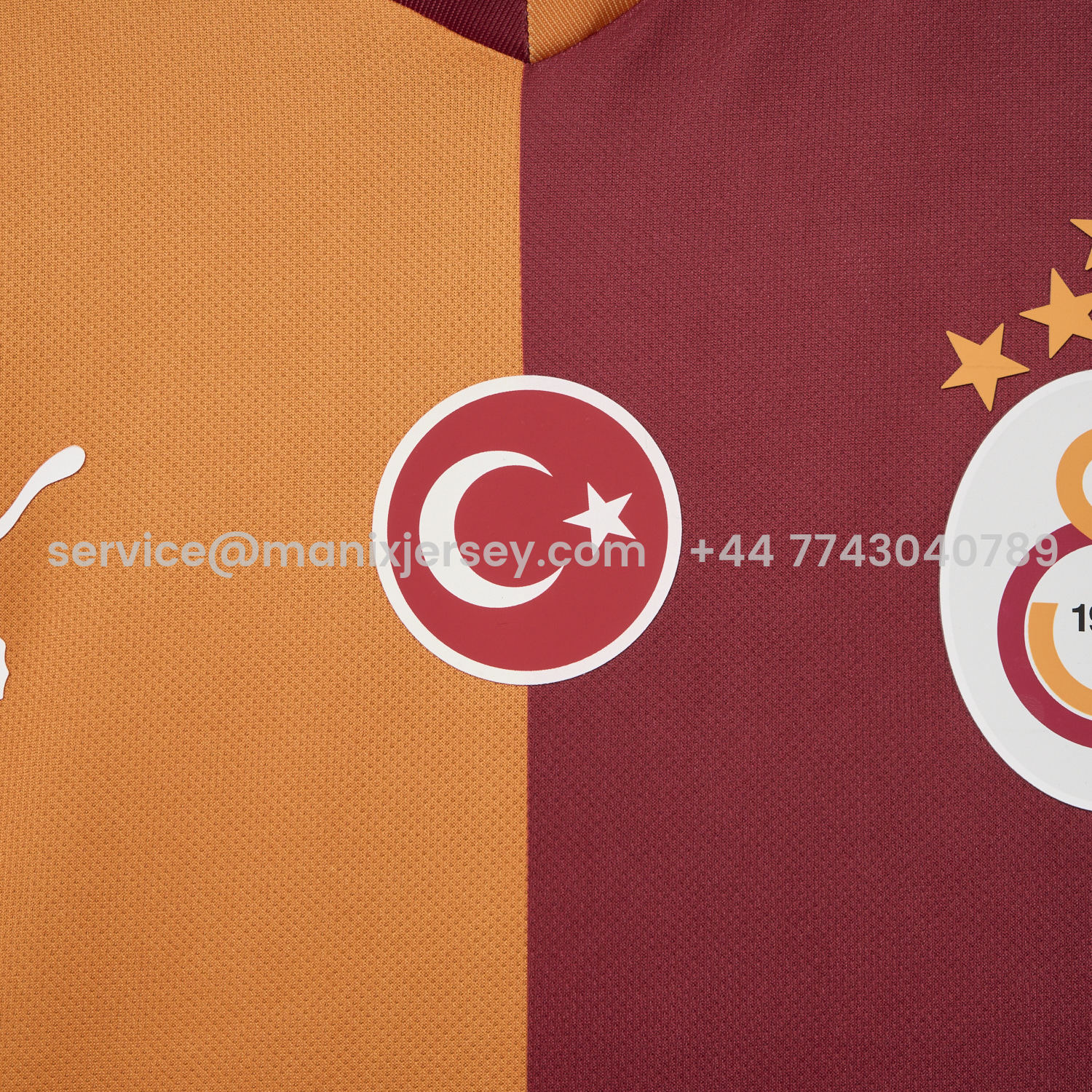 ManixJersey.com | Galatasaray 25-26 Home Unsponsored Jersey with Five Stars - Fans Version -Customize Name, Number and Patch | Worldwide Shipping