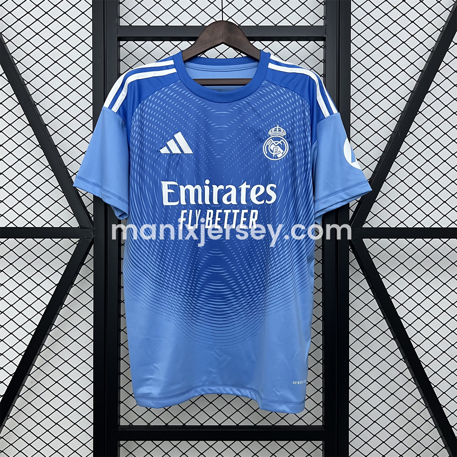 ManixJersey.com | Real Madrid 25-26 Blue Goalkeeper Jersey - Fans Version -Customize Name, Number and Patch | Worldwide Shipping