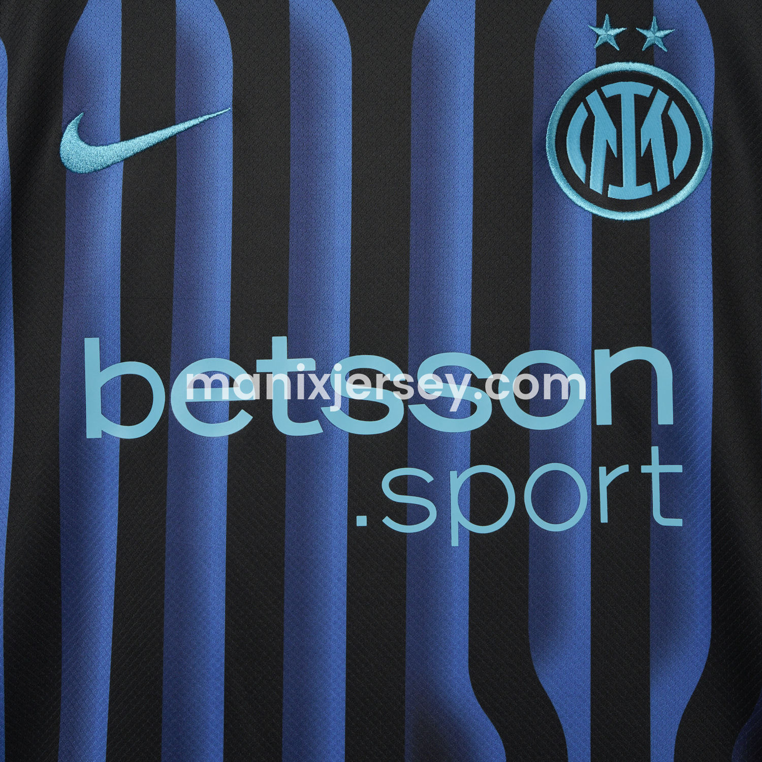 ManixJersey.com | Inter Milan 25-26 Home Jersey - Fans Version -Customize Name, Number and Patch | Worldwide Shipping