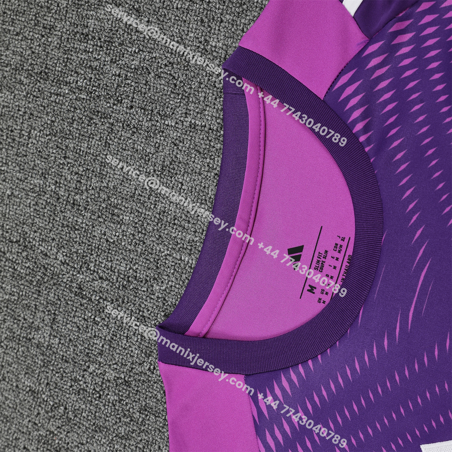 ManixJersey.com | Real Madrid 25-26 Short-Sleeve Training Set - Purple Top & Purple Shorts -Customize Name, Number and Patch | Worldwide Shipping