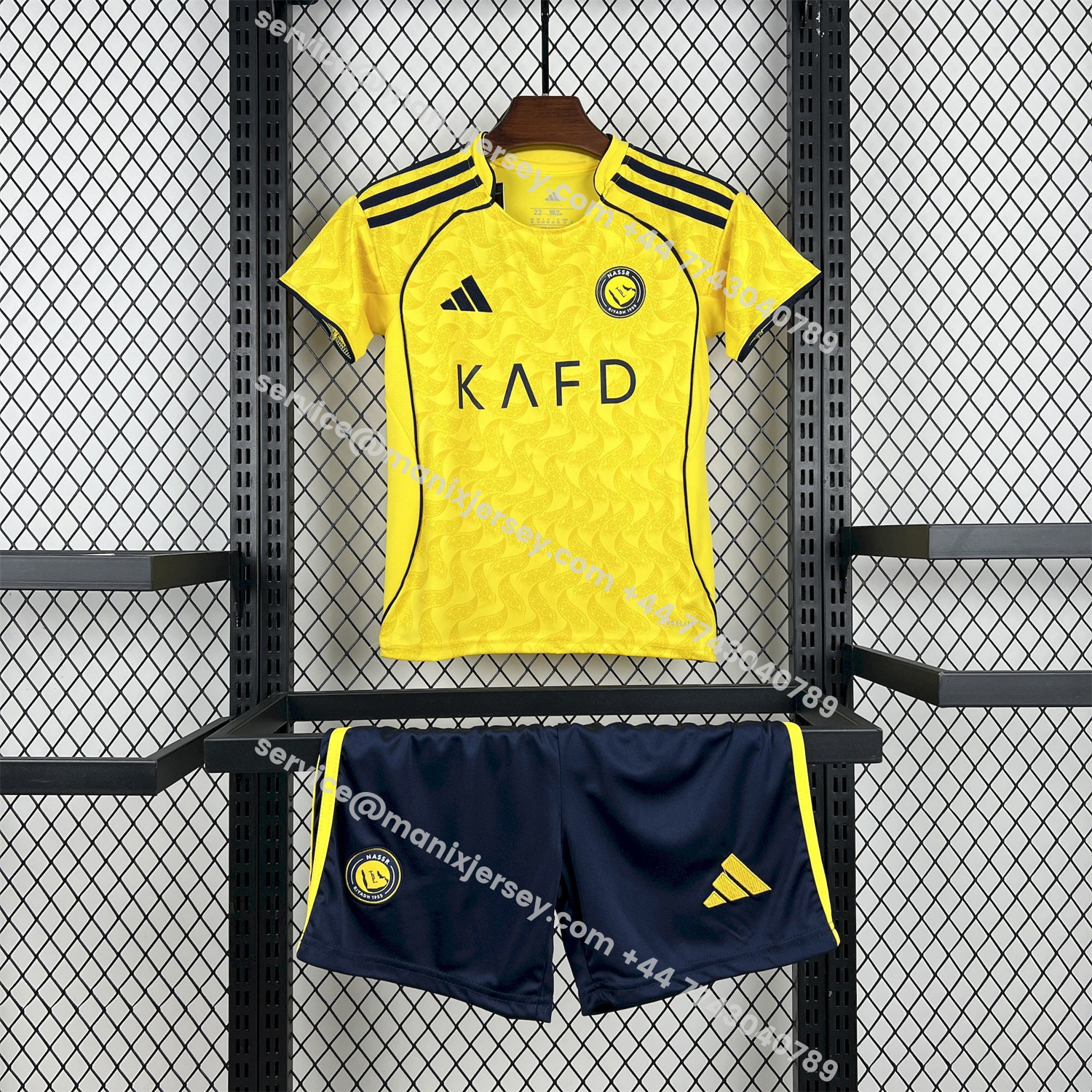 ManixJersey.com | Al Nassr Riyadh Victory 25-26 Home Kids Kit -Customize Name, Number and Patch | Worldwide Shipping