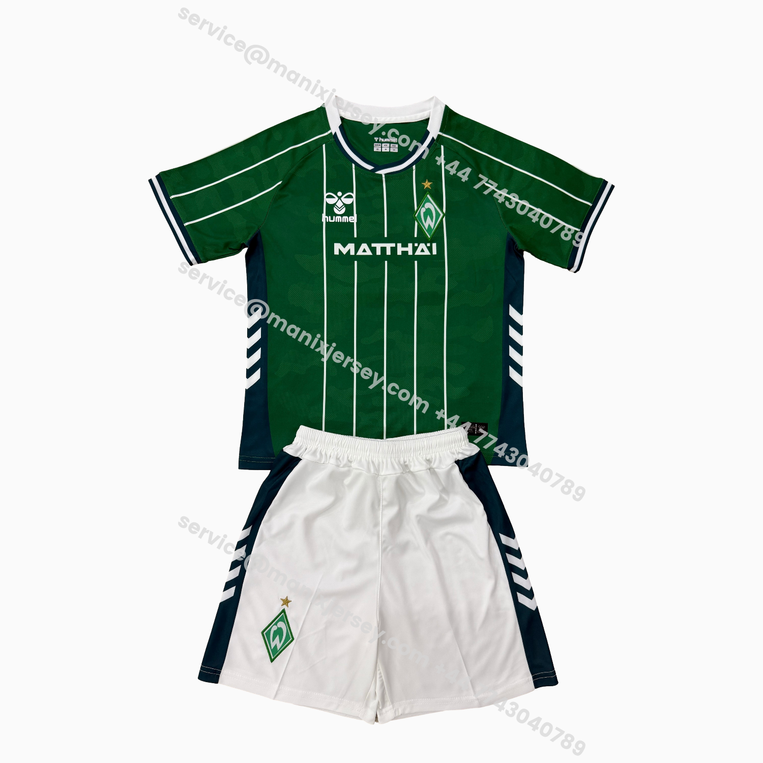 ManixJersey.com | Werder Bremen 25-26 Home Men's Adult Jersey Set - Fans Version -Customize Name, Number and Patch | Worldwide Shipping