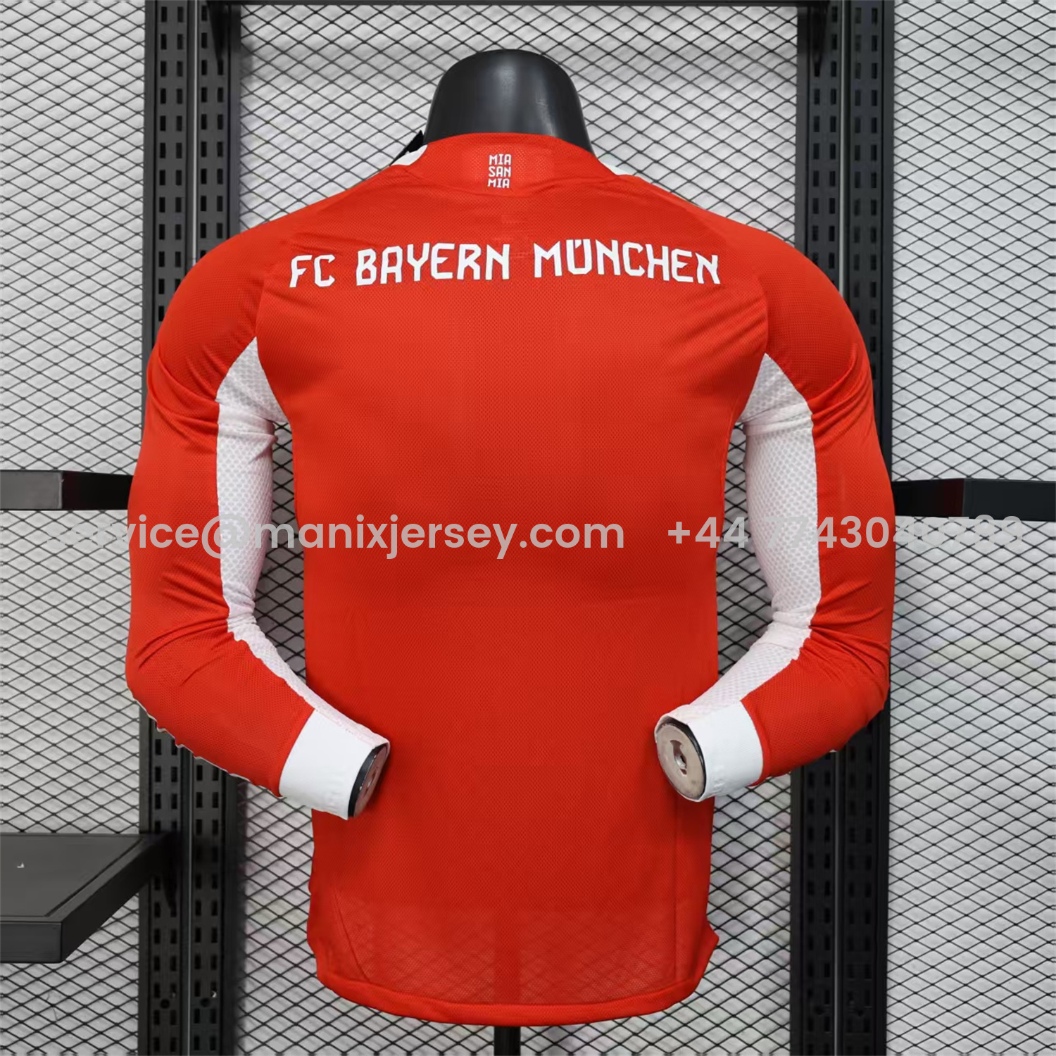 ManixJersey.com | Bayern Munich 25-26 Home Long Sleeves Jersey - Player Version -Customize Name, Number and Patch | Worldwide Shipping