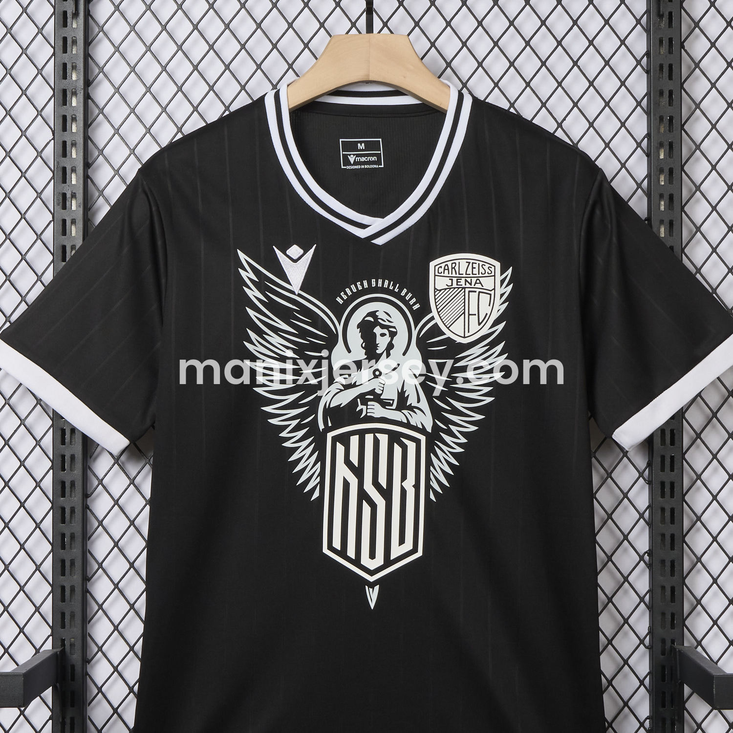 ManixJersey.com | Carl Zeiss Jena 24-25 Black Pre-Match Special Jersey - Fans Version -Customize Name, Number and Patch | Worldwide Shipping