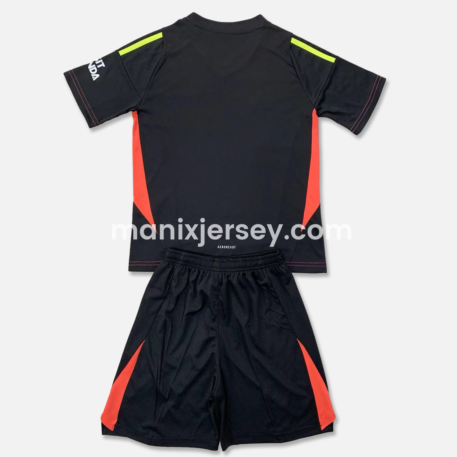 ManixJersey.com | Arsenal 24-25 Black Goalkeeper Men's Adult Jersey Set - Fans Version -Customize Name, Number and Patch | Worldwide Shipping