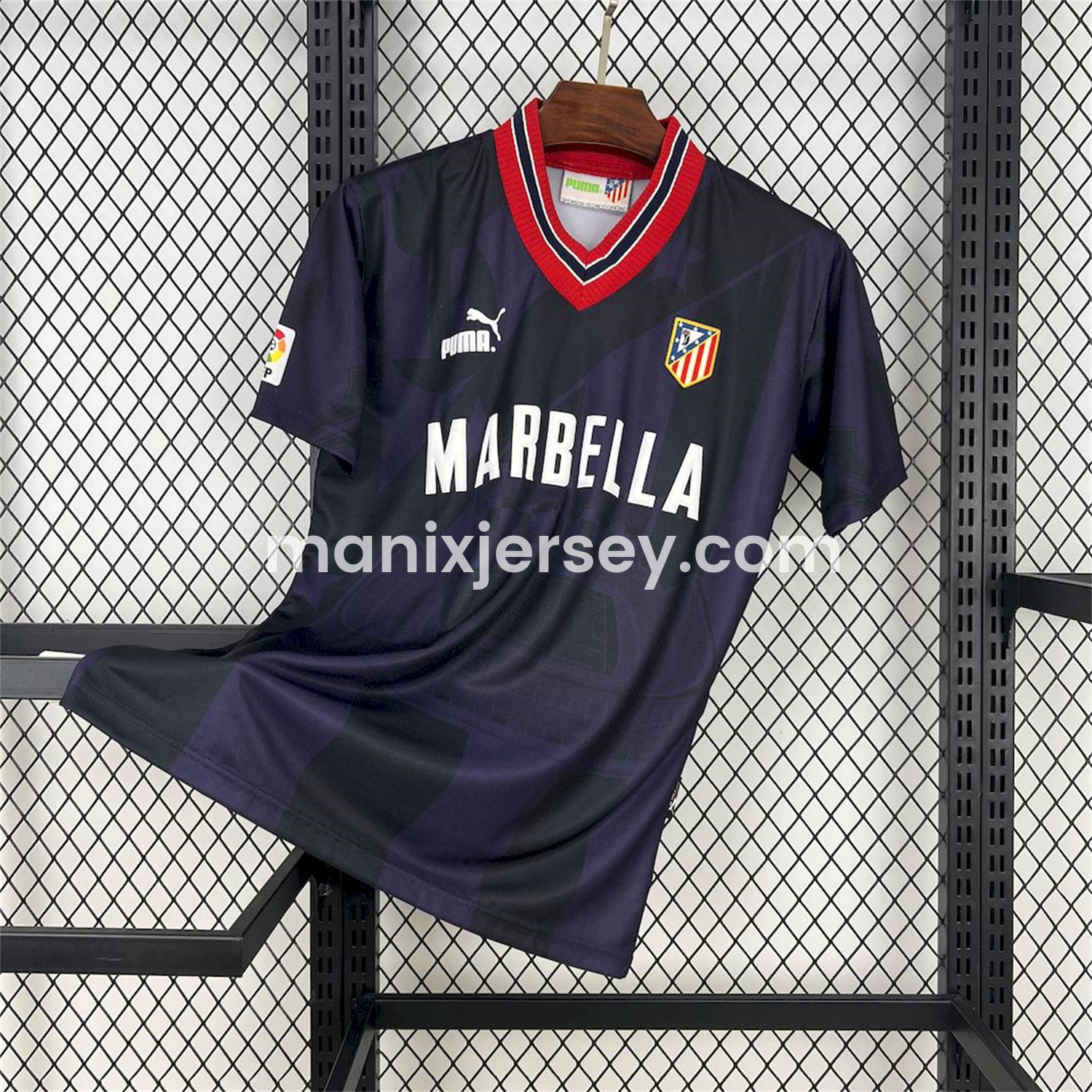 ManixJersey.com | Retro Atletico Madrid 1995-96 Third Jersey -Customize Name, Number and Patch | Worldwide Shipping