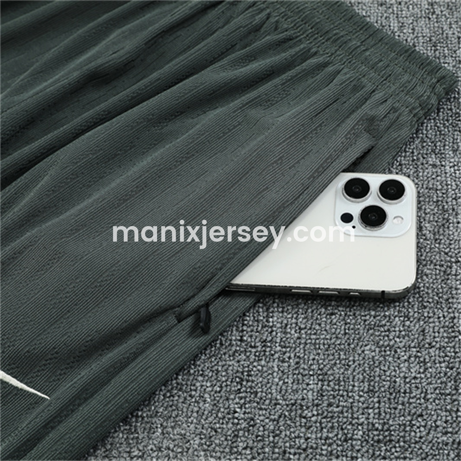 ManixJersey.com | C.H.E.L.S.E.A 25-26 Long Sleeves Training Set - Army Green Top & Army Green Shorts -Customize Name, Number and Patch | Worldwide Shipping