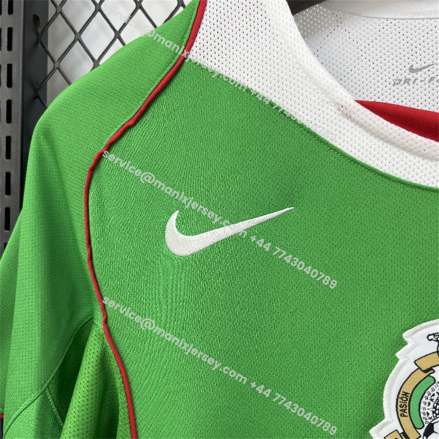 ManixJersey.com | Retro Mexico 2004-05 Home Jersey -Customize Name, Number and Patch | Worldwide Shipping