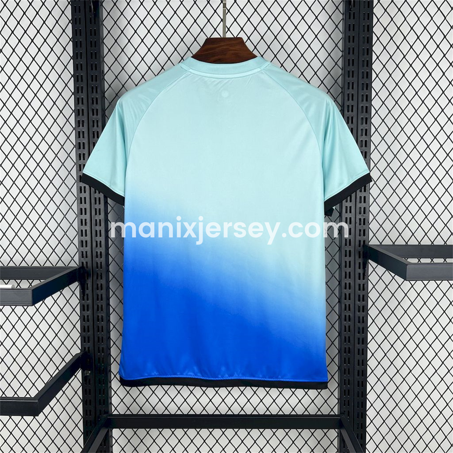 ManixJersey.com | Morocco 25-26 Blue Gradient Auspicious Cloud Pattern Special Jersey - Fans Version -Customize Name, Number and Patch | Worldwide Shipping