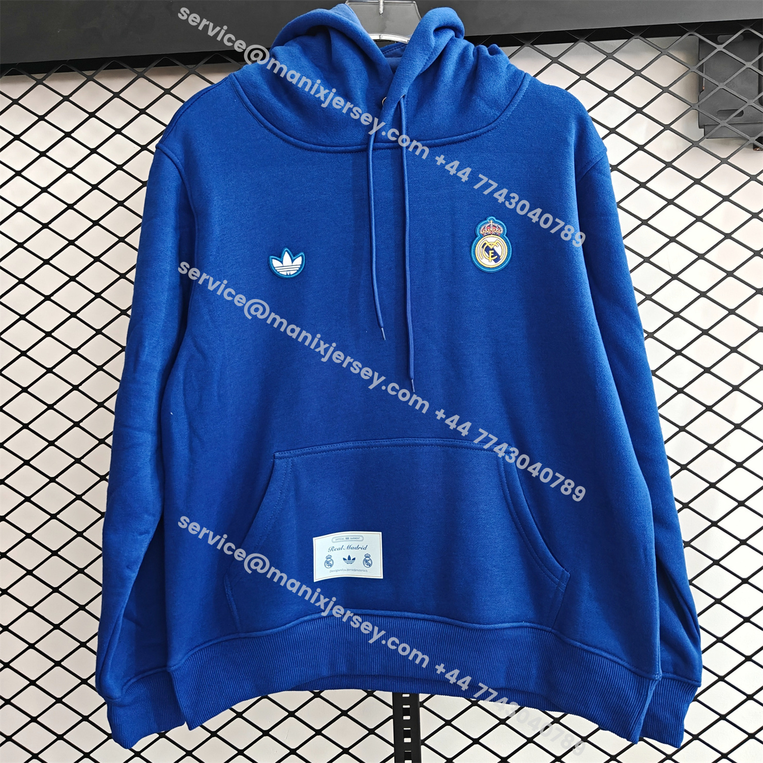 ManixJersey.com | Real Madrid 25-26 Originals Terrace Icon Unisex Pullover Hoodie -Customize Name, Number and Patch | Worldwide Shipping
