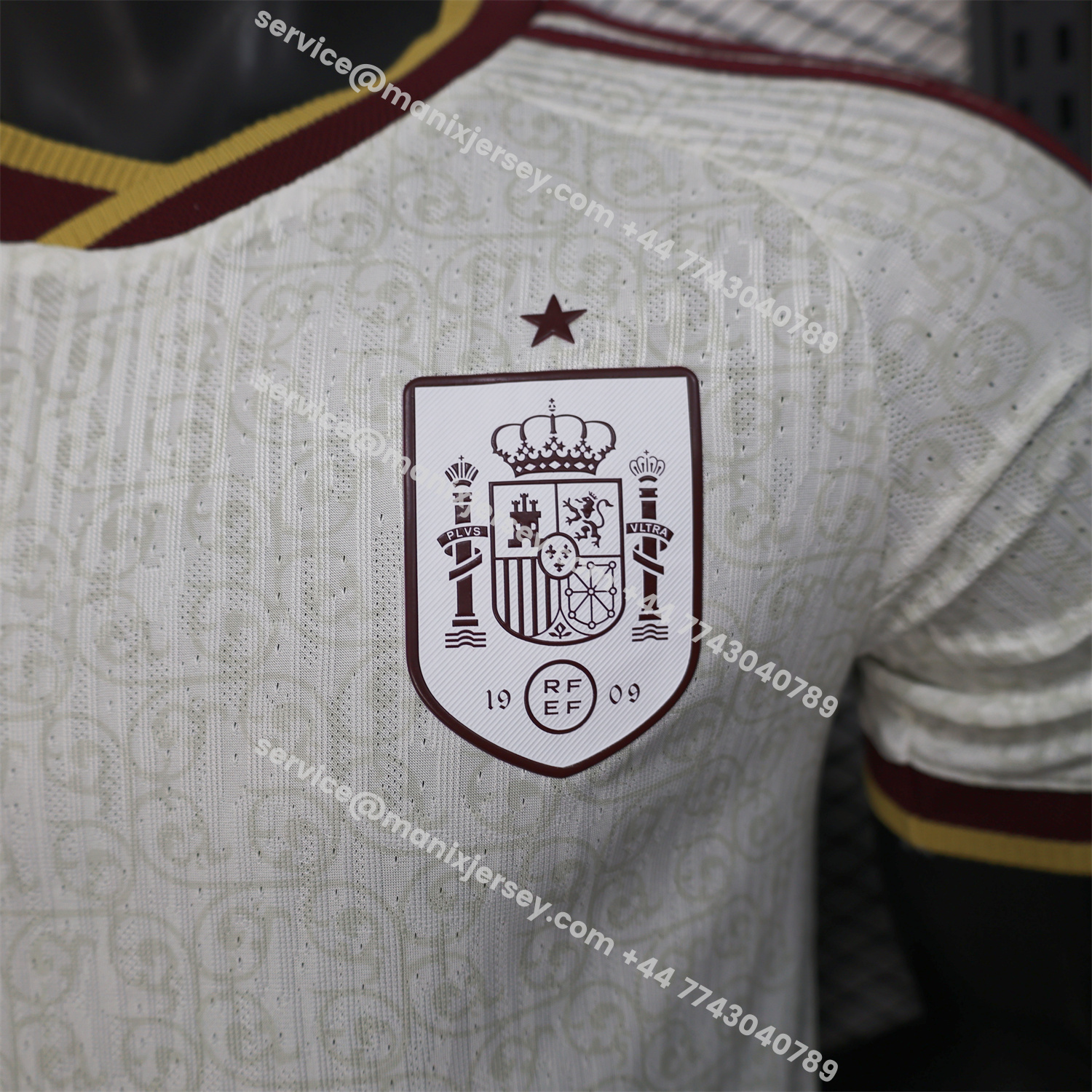 ManixJersey.com | Spain 2026 Away White Jersey - Player Version -Customize Name, Number and Patch | Worldwide Shipping