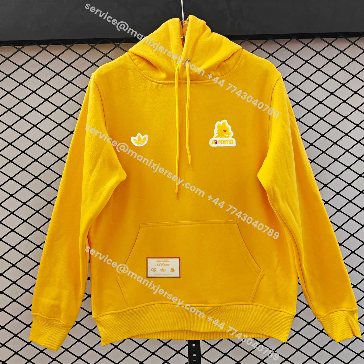 ManixJersey.com | AS Roma 25-26 Originals Terrace Icon Unisex Pullover Hoodie -Customize Name, Number and Patch | Worldwide Shipping