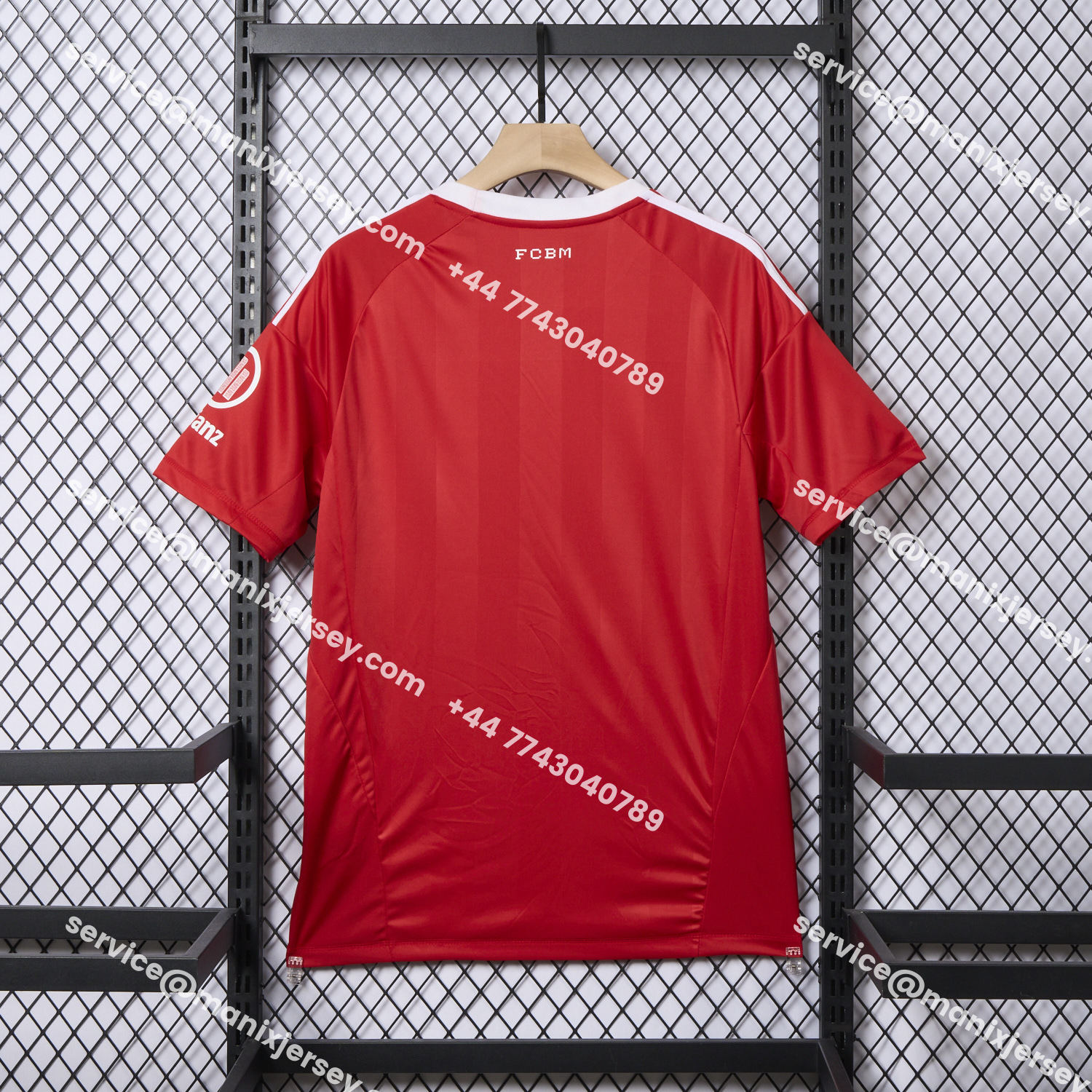 ManixJersey.com | Bayern Munich 25-26 Red Trefoil Goalkeeper Jersey - Fans Version -Customize Name, Number and Patch | Worldwide Shipping