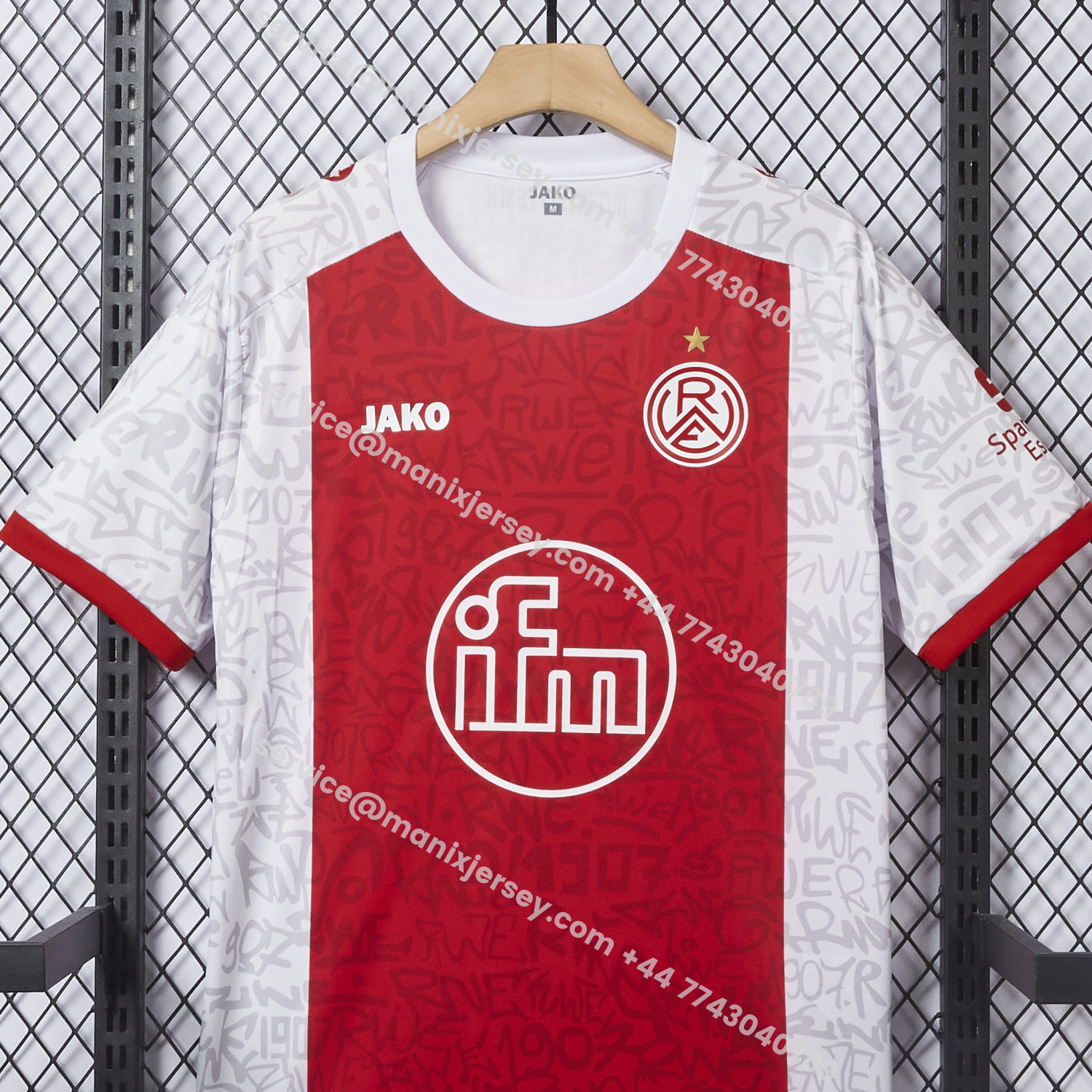 ManixJersey.com | Rot-Weiss Essen 25-26 Home Jersey - Fans Version -Customize Name, Number and Patch | Worldwide Shipping