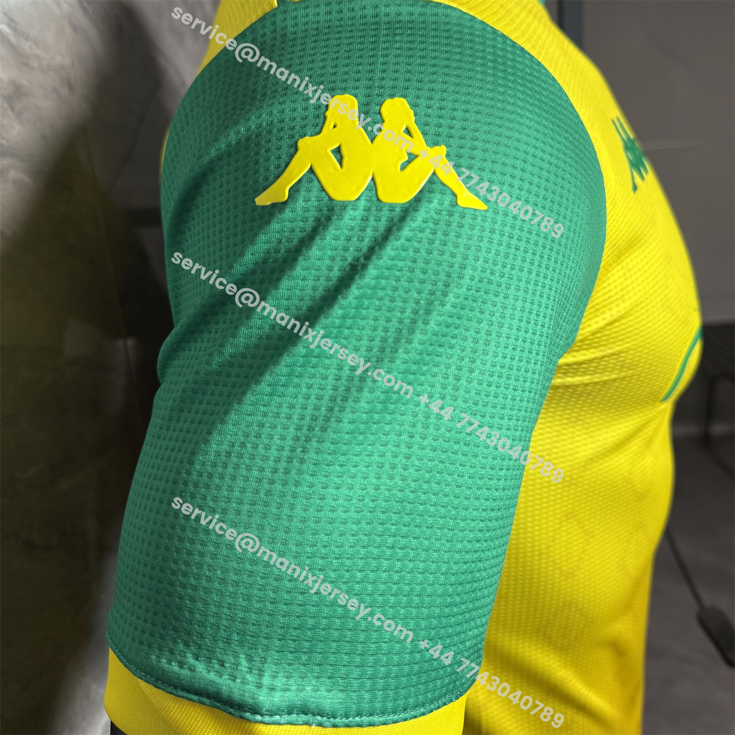ManixJersey.com | JS Kabylie 25-26 Home Yellow And Green Jersey - Player Version -Customize Name, Number and Patch | Worldwide Shipping