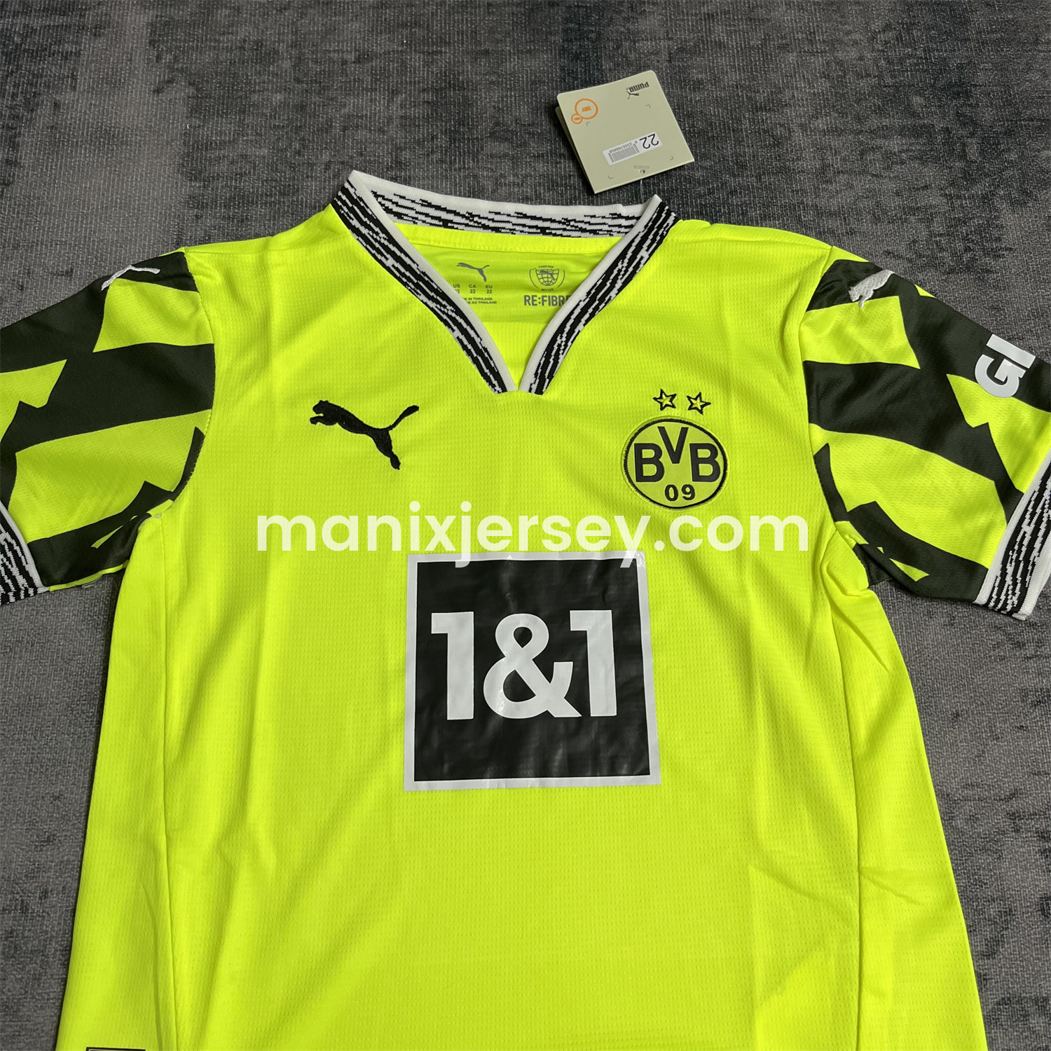 ManixJersey.com | Dortmund 24-25 Yellow Alert Special Edition Kids Kit with Black Shorts -Customize Name, Number and Patch | Worldwide Shipping