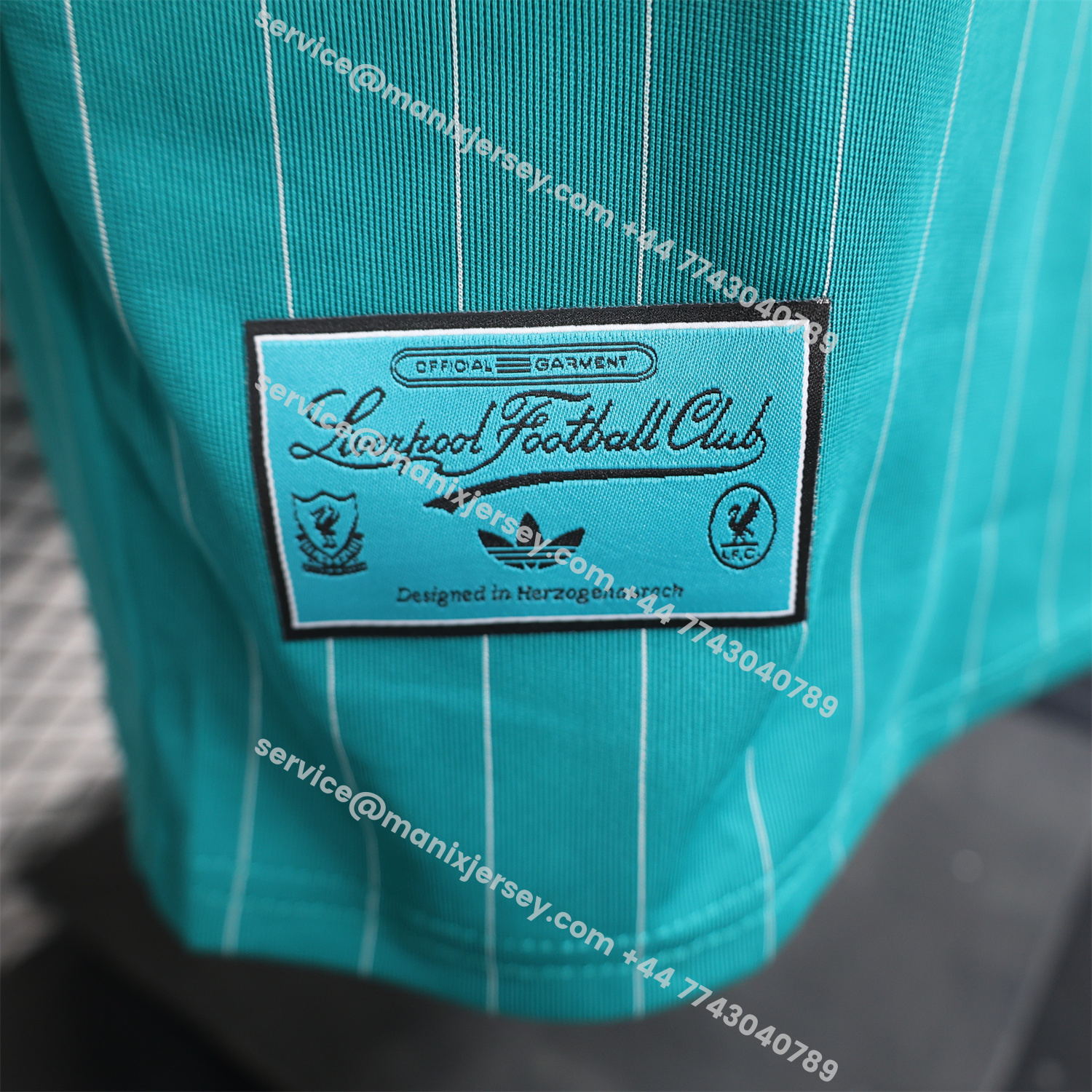 ManixJersey.com | Liver.pool 25-26 Icon Range Travel Special Edition Cyan Jersey - Player Version -Customize Name, Number and Patch | Worldwide Shipping