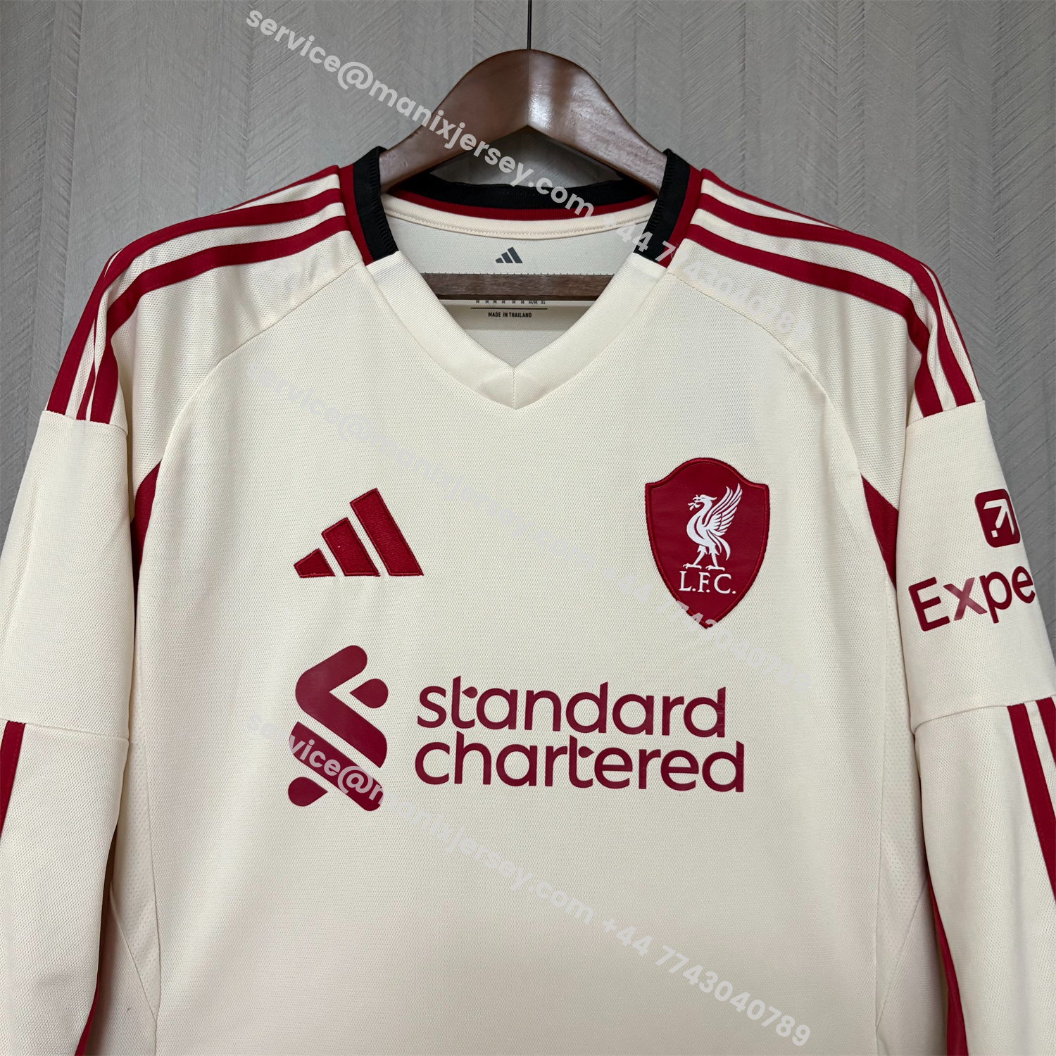ManixJersey.com | Liver.pool 25-26 Away Long Sleeves Jersey - Fans Version -Customize Name, Number and Patch | Worldwide Shipping