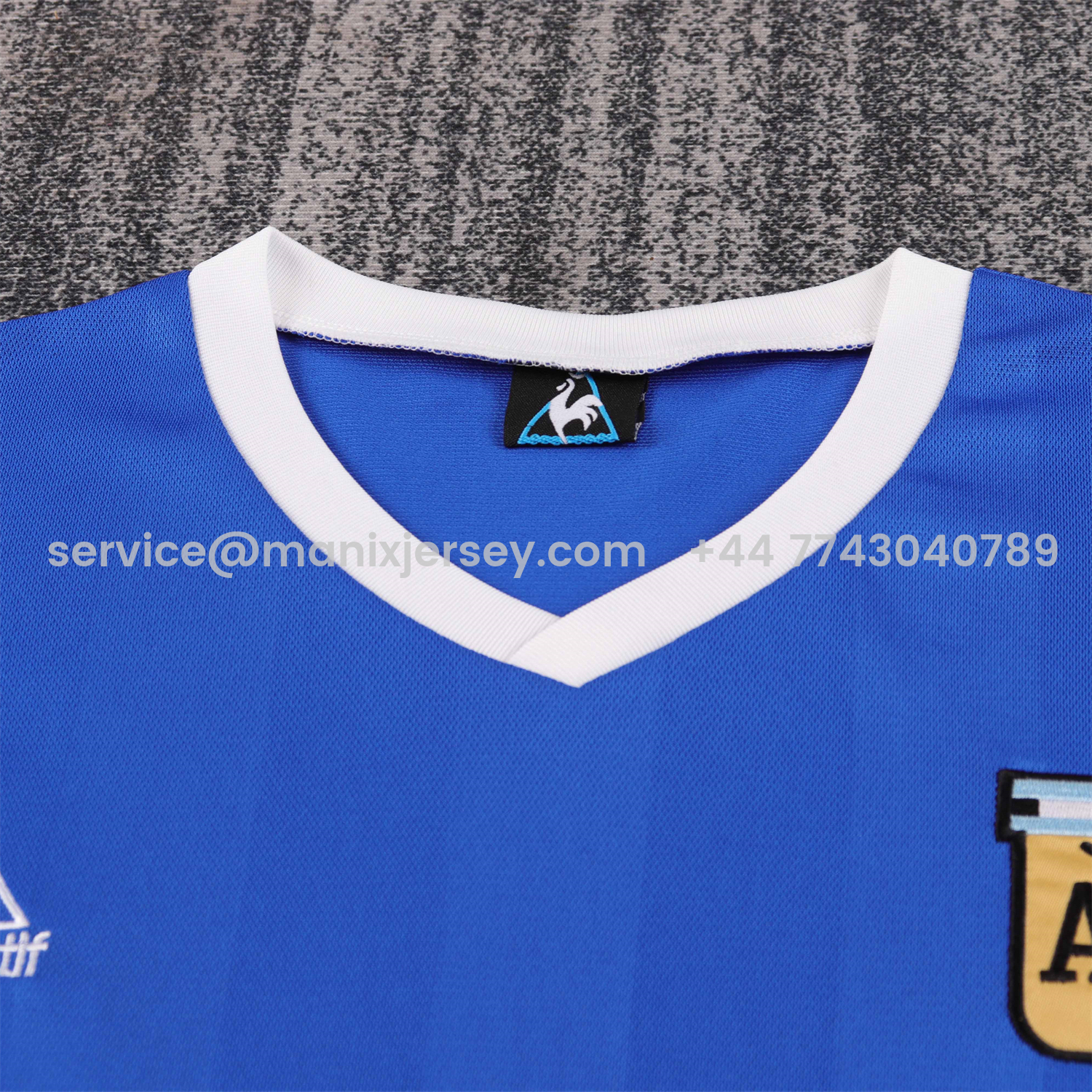 ManixJersey.com | Retro Argentina 1986 Away Kids Kit -Customize Name, Number and Patch | Worldwide Shipping