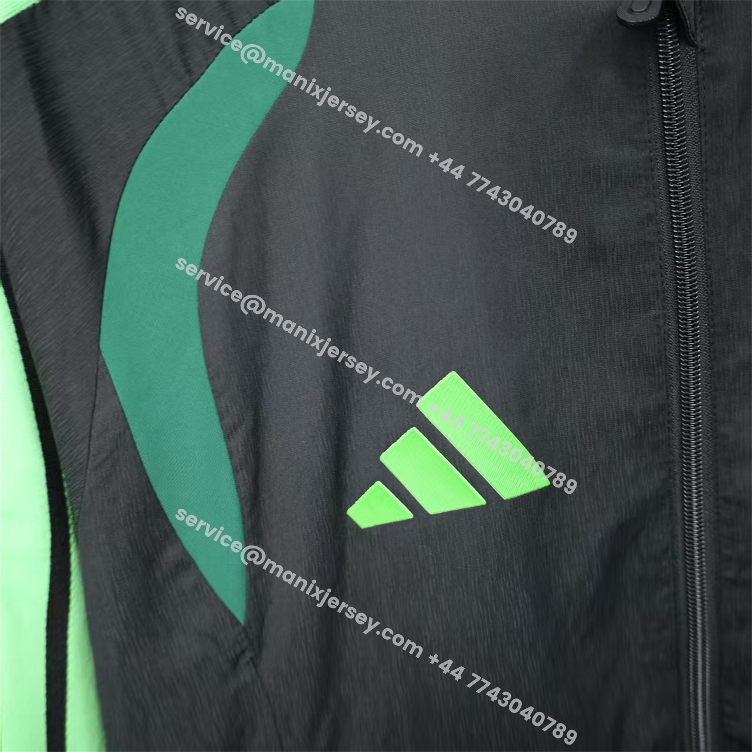 ManixJersey.com | Mexico 25-26 Green And Black Windbreaker Jacket - Deep Green -Customize Name, Number and Patch | Worldwide Shipping