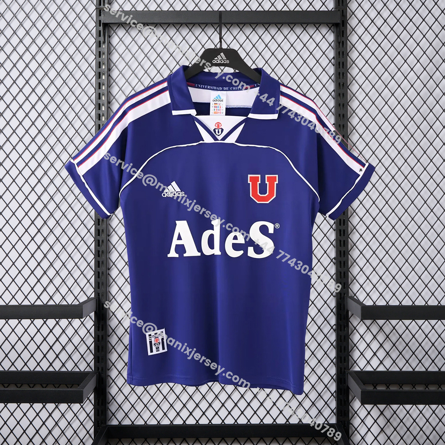 ManixJersey.com | Retro Universidad De Chile 1999-00 Home Blue Jersey -Customize Name, Number and Patch | Worldwide Shipping