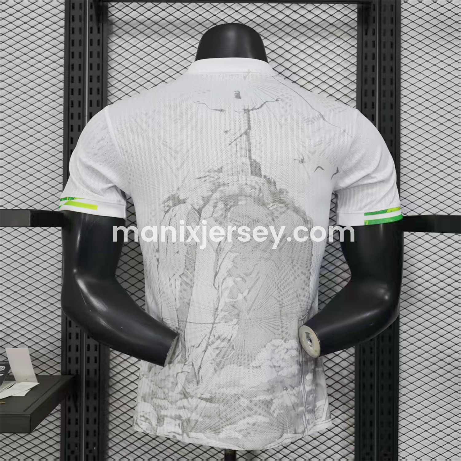 ManixJersey.com | Brazil 25-26 Christ the Redeemer Statue White Jersey - Player Version -Customize Name, Number and Patch | Worldwide Shipping