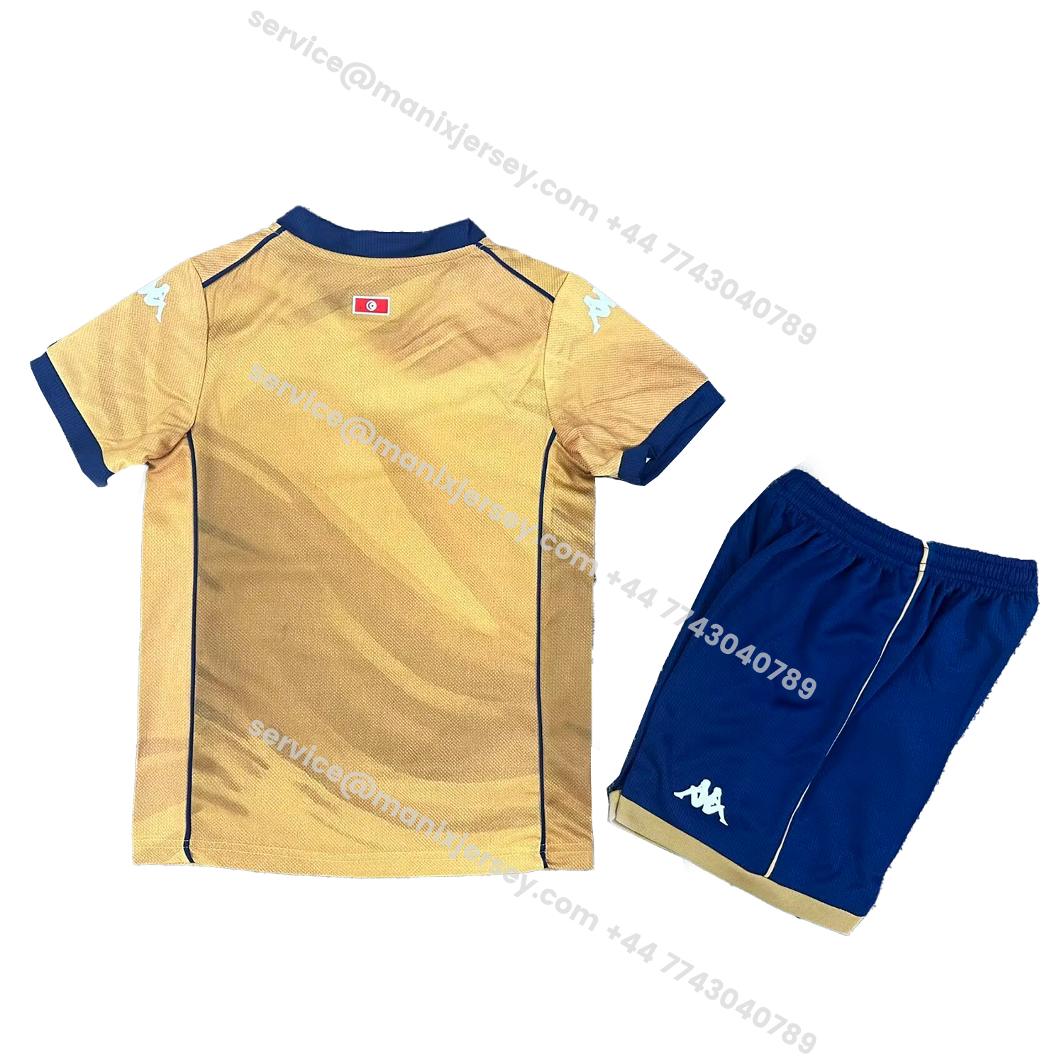 ManixJersey.com | Tunisia 2026 Third Yellow Kids Kit -Customize Name, Number and Patch | Worldwide Shipping