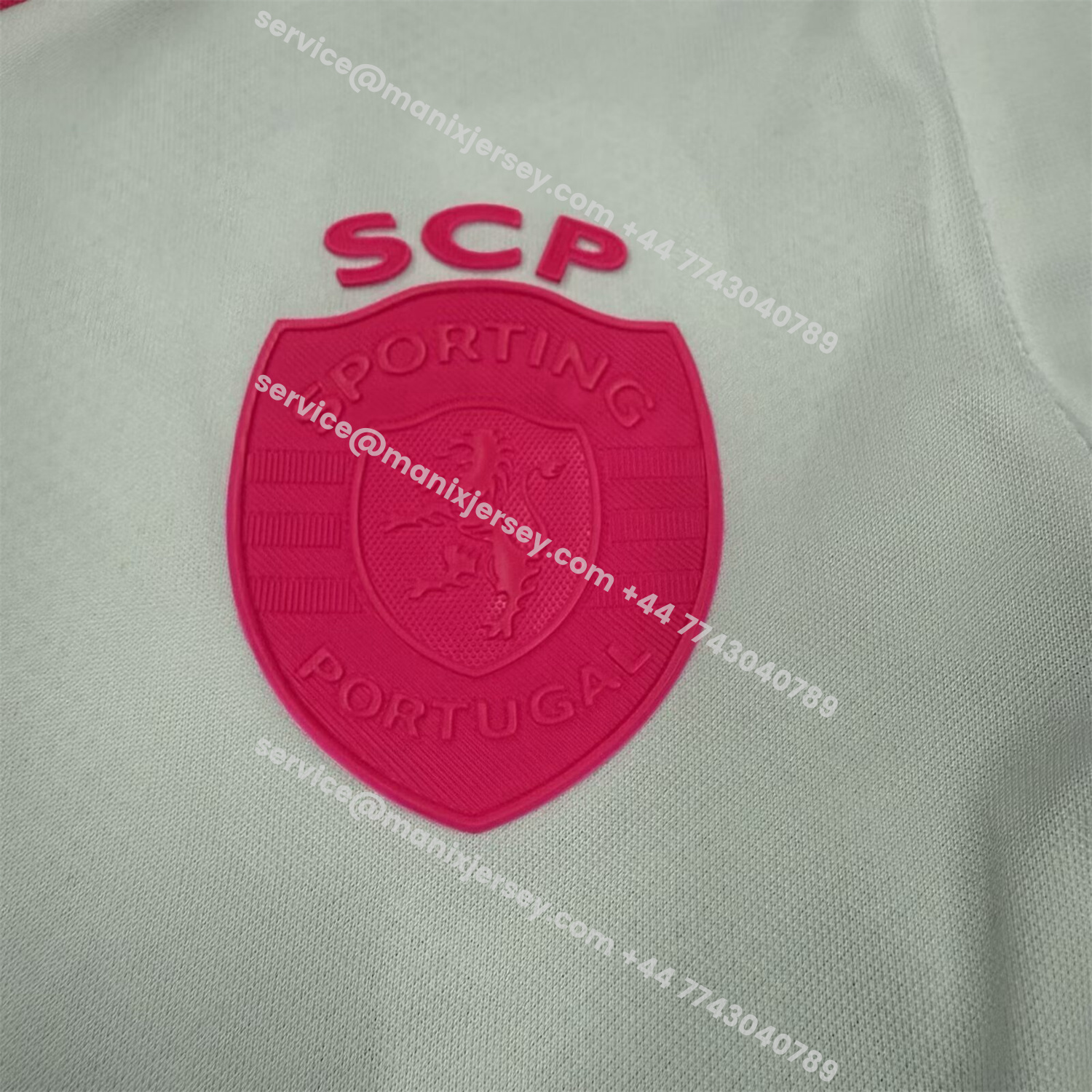 ManixJersey.com | Sporting CP 25-26 Pink And White Special Kids Kit -Customize Name, Number and Patch | Worldwide Shipping