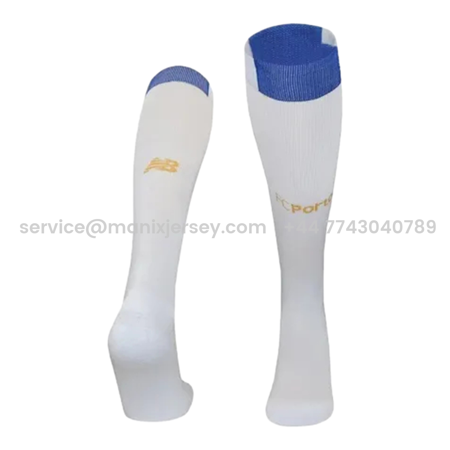 ManixJersey.com | Porto 25-26 Home Socks - White -Customize Name, Number and Patch | Worldwide Shipping