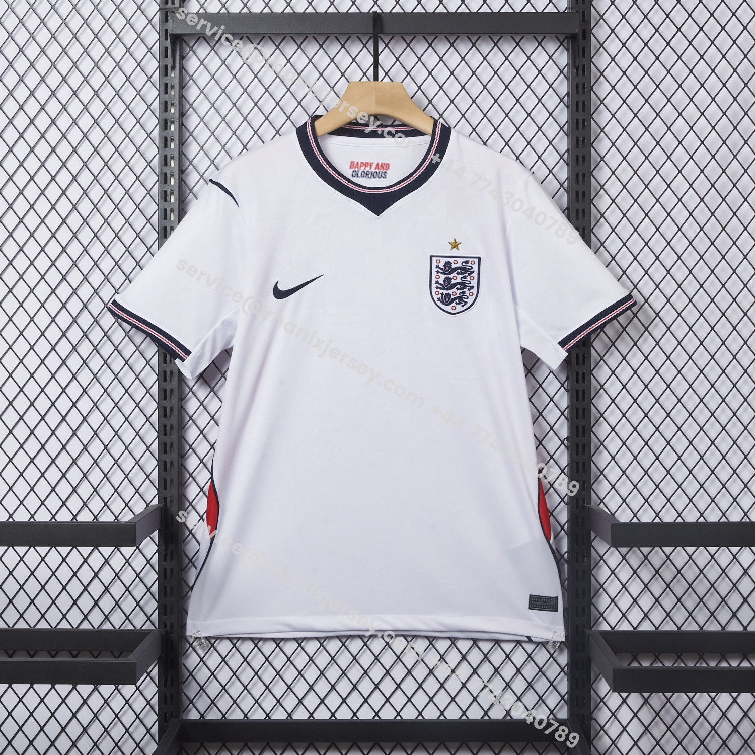 ManixJersey.com | England 2026 Home Jersey - Fans Version -Customize Name, Number and Patch | Worldwide Shipping