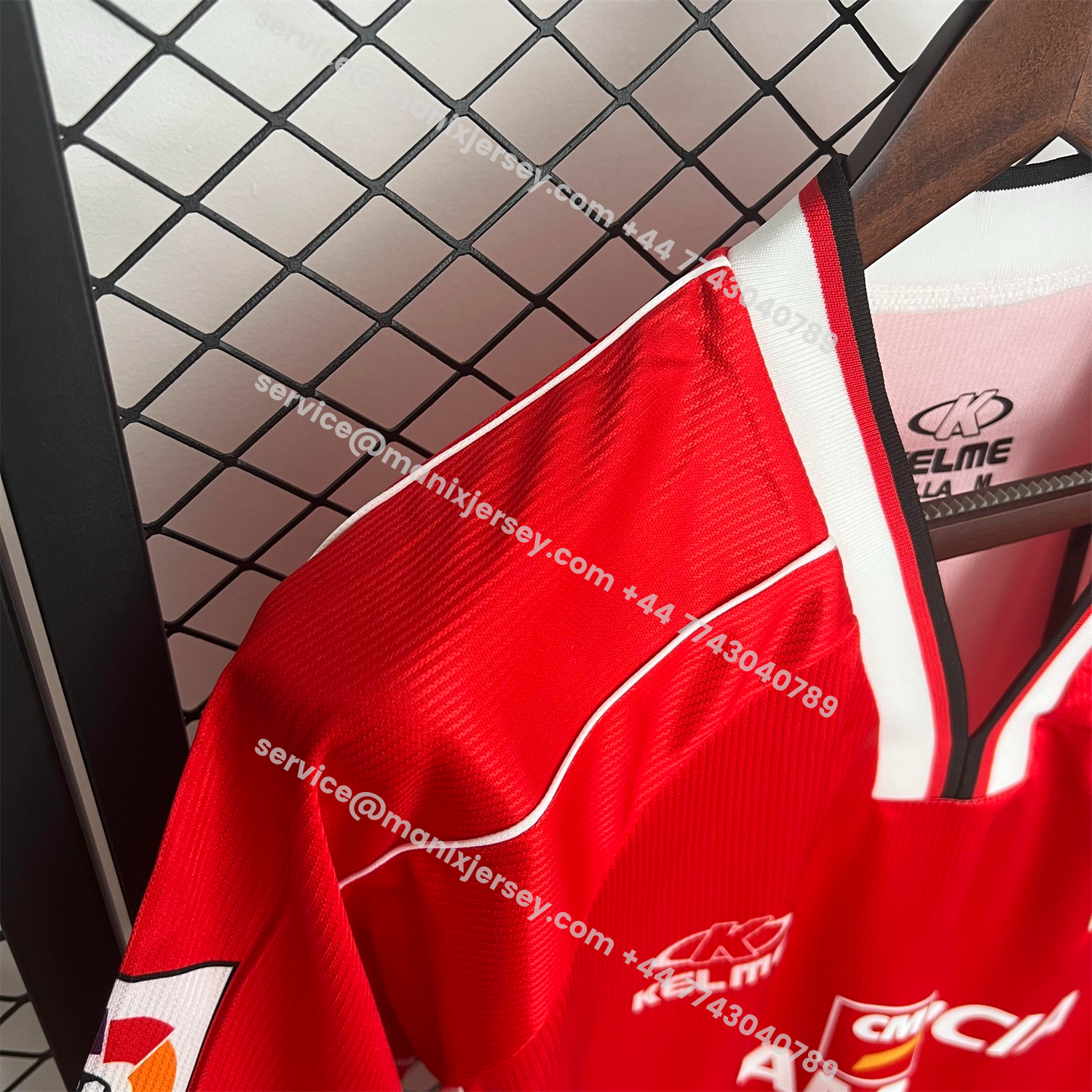 ManixJersey.com | Retro Real Murcia CF 1999-00 Home Red Jersey -Customize Name, Number and Patch | Worldwide Shipping