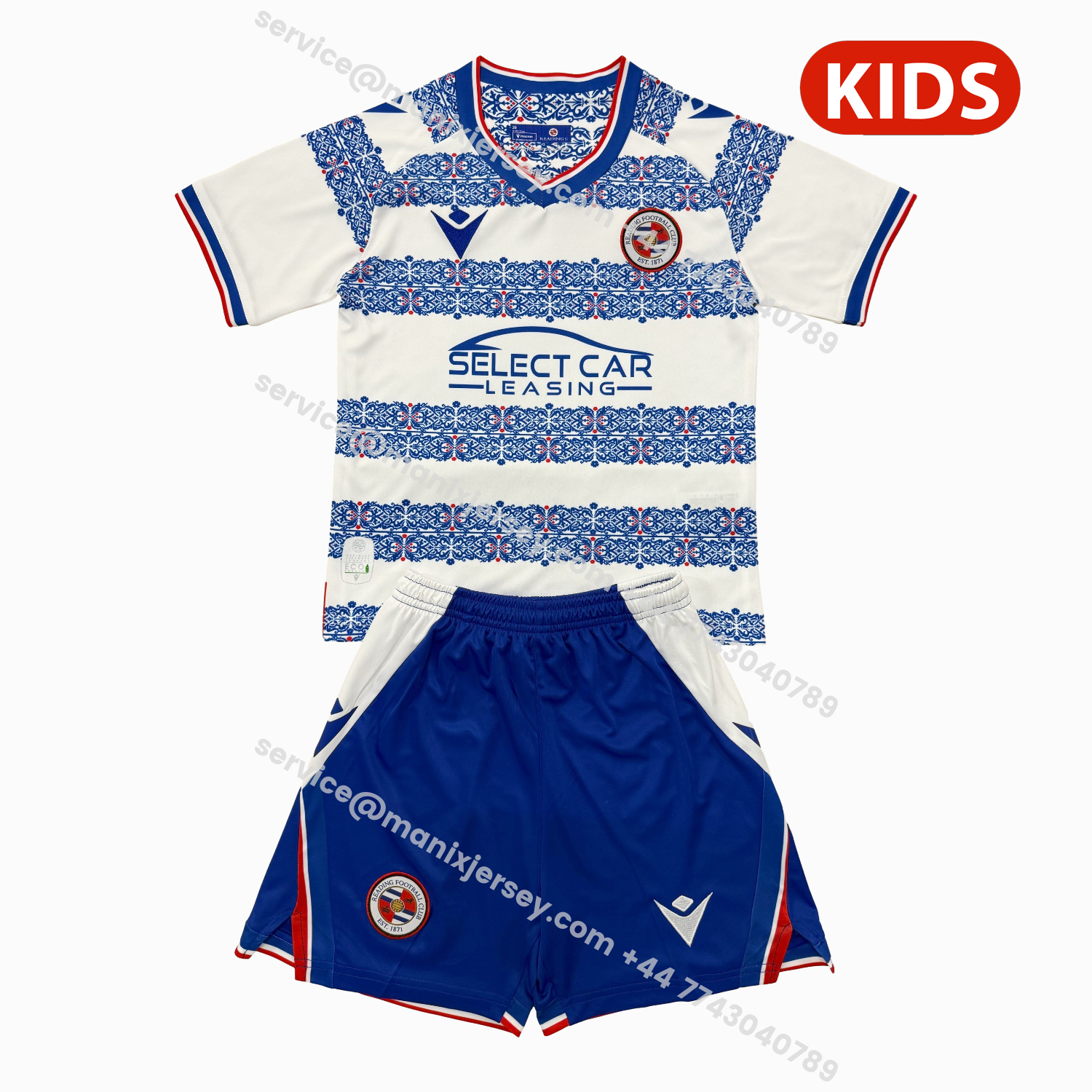 ManixJersey.com | Reading Home Men's Adult Jersey Set - Fans Version -Customize Name, Number and Patch | Worldwide Shipping