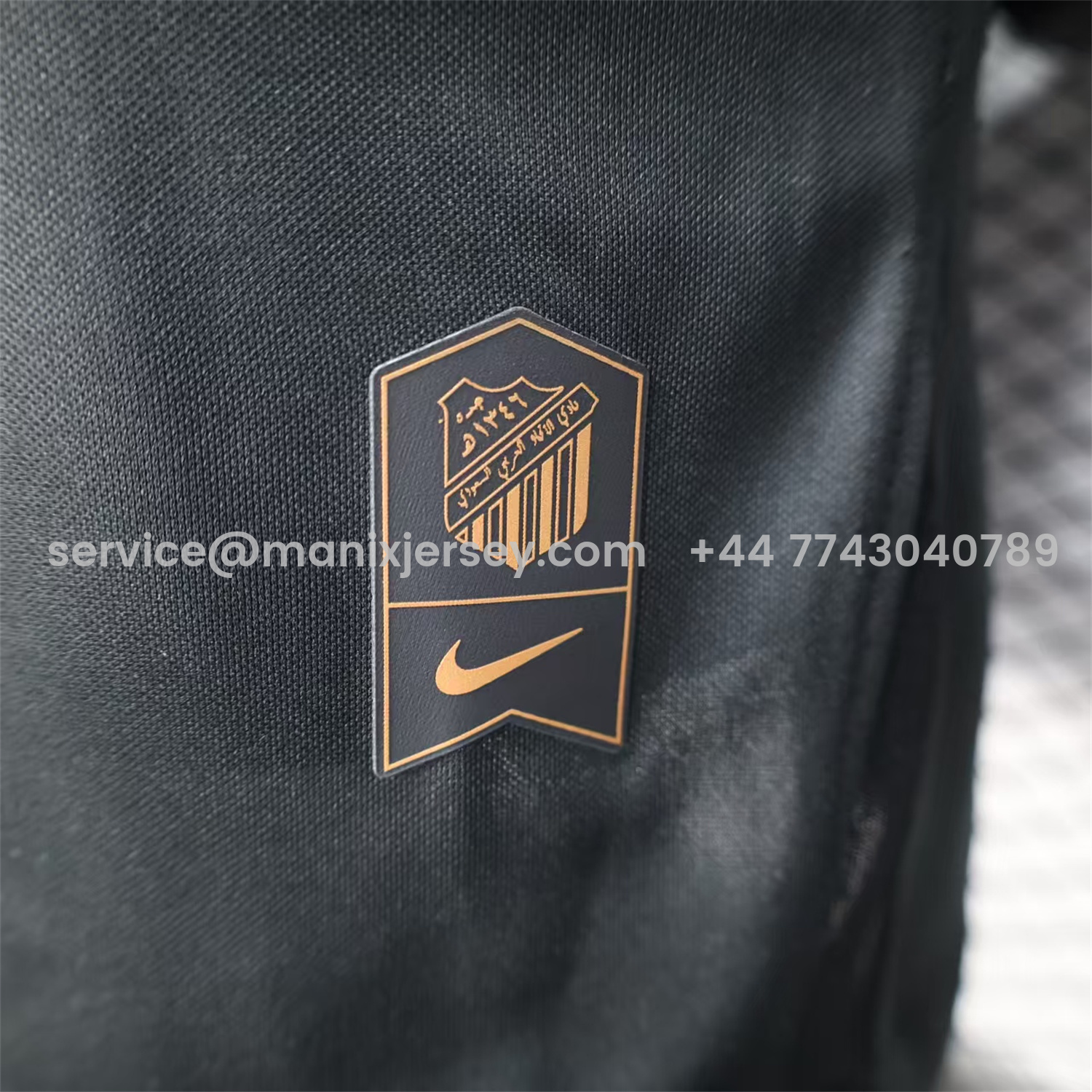 ManixJersey.com | Al Ittihad Jeddah United 25-26 Golden 1927 Anniversary Black Jersey - Player Version -Customize Name, Number and Patch | Worldwide Shipping