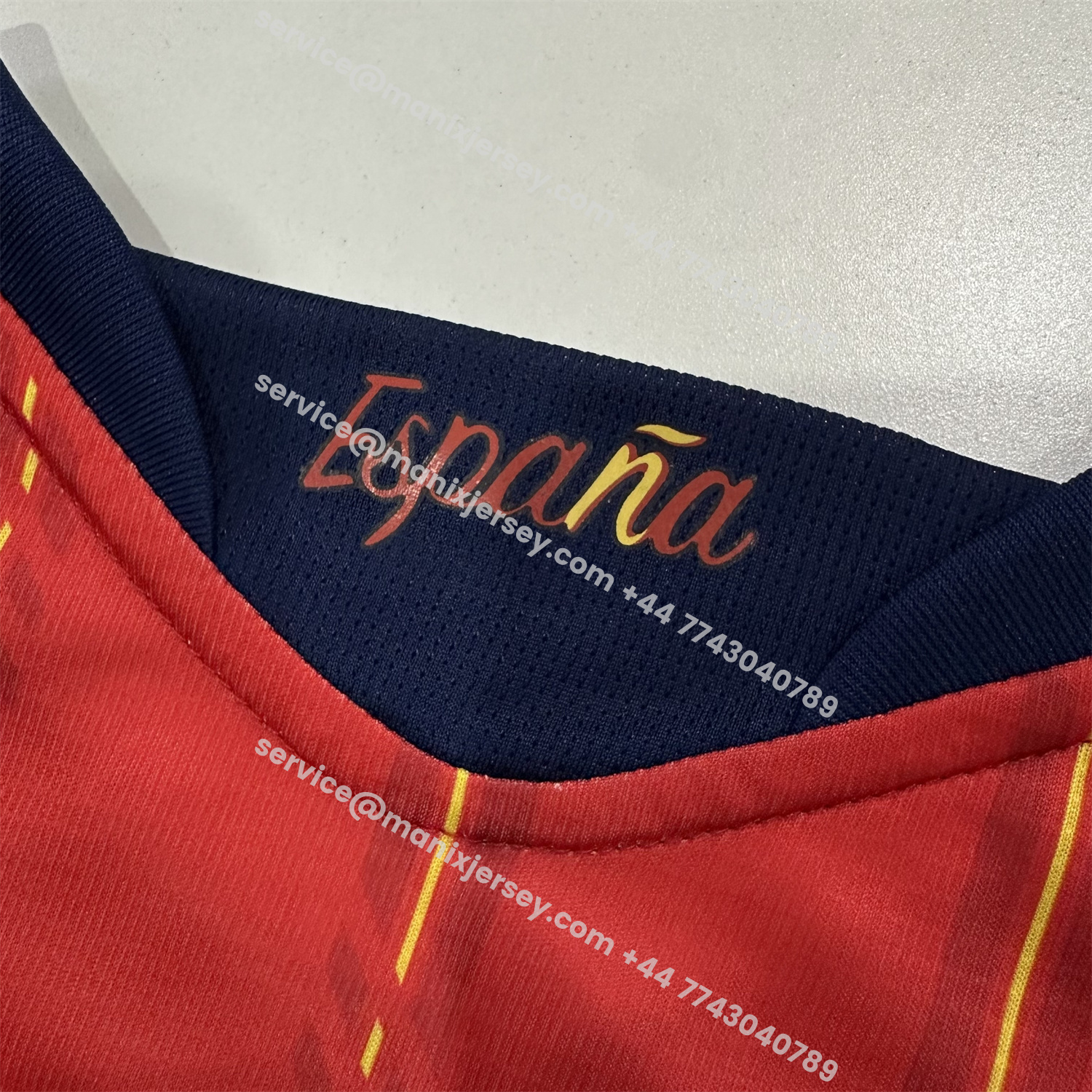 ManixJersey.com | Spain 2026 Home Red Jersey - Fans Version -Customize Name, Number and Patch | Worldwide Shipping
