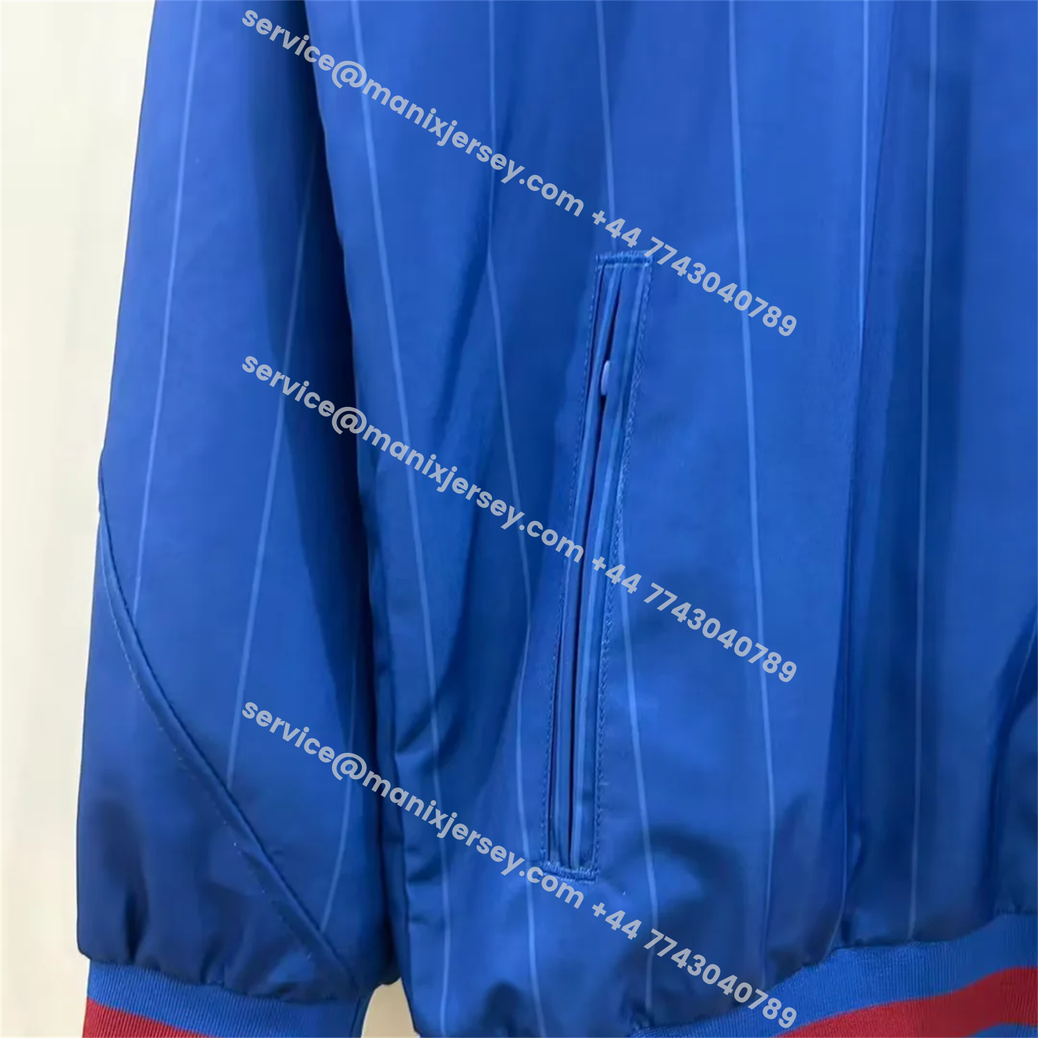 ManixJersey.com | Barcelona 25-26 Windbreaker Jacket - Dark Blue -Customize Name, Number and Patch | Worldwide Shipping