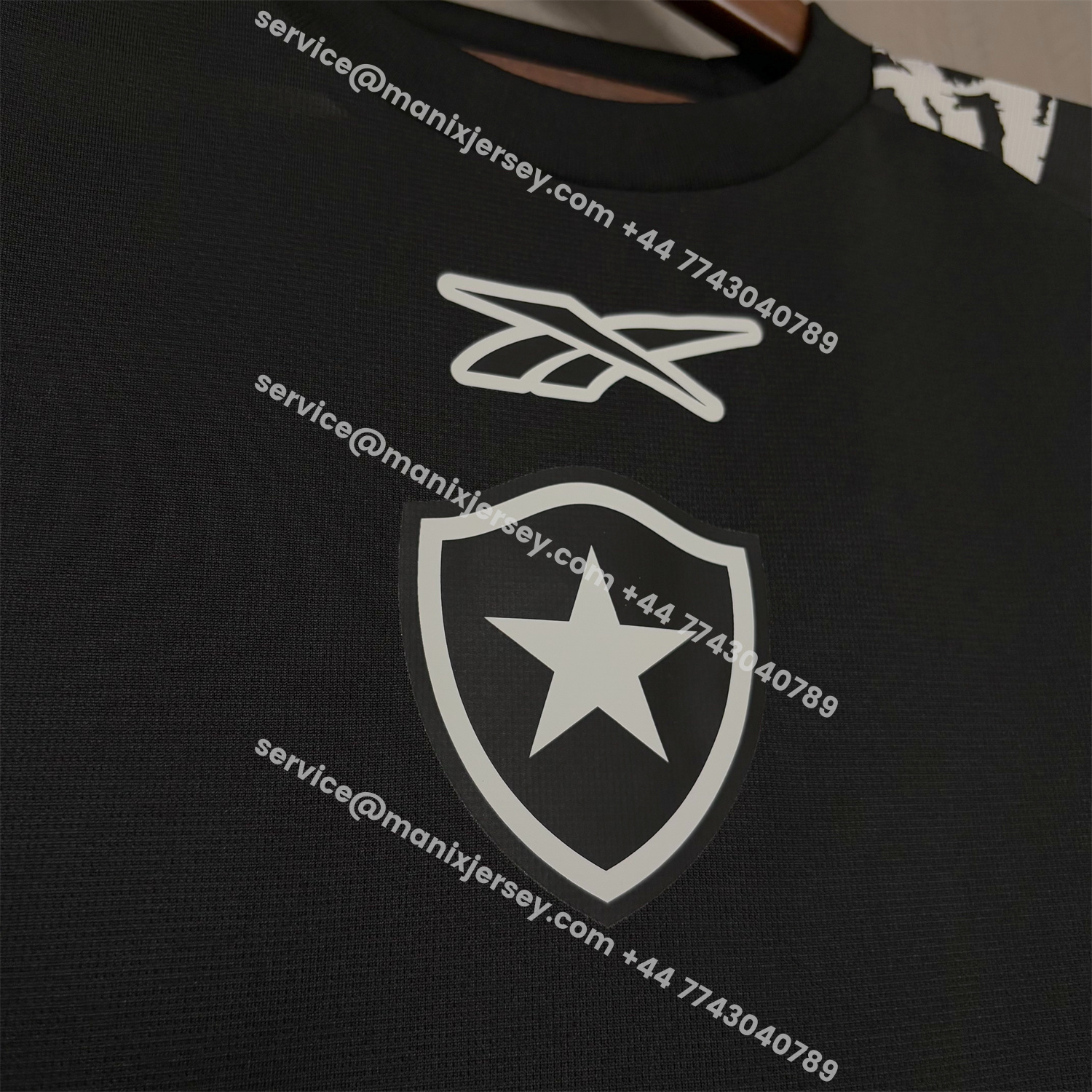 ManixJersey.com | Botafogo 25-26 Black Pre-Match Jersey - Fans Version -Customize Name, Number and Patch | Worldwide Shipping