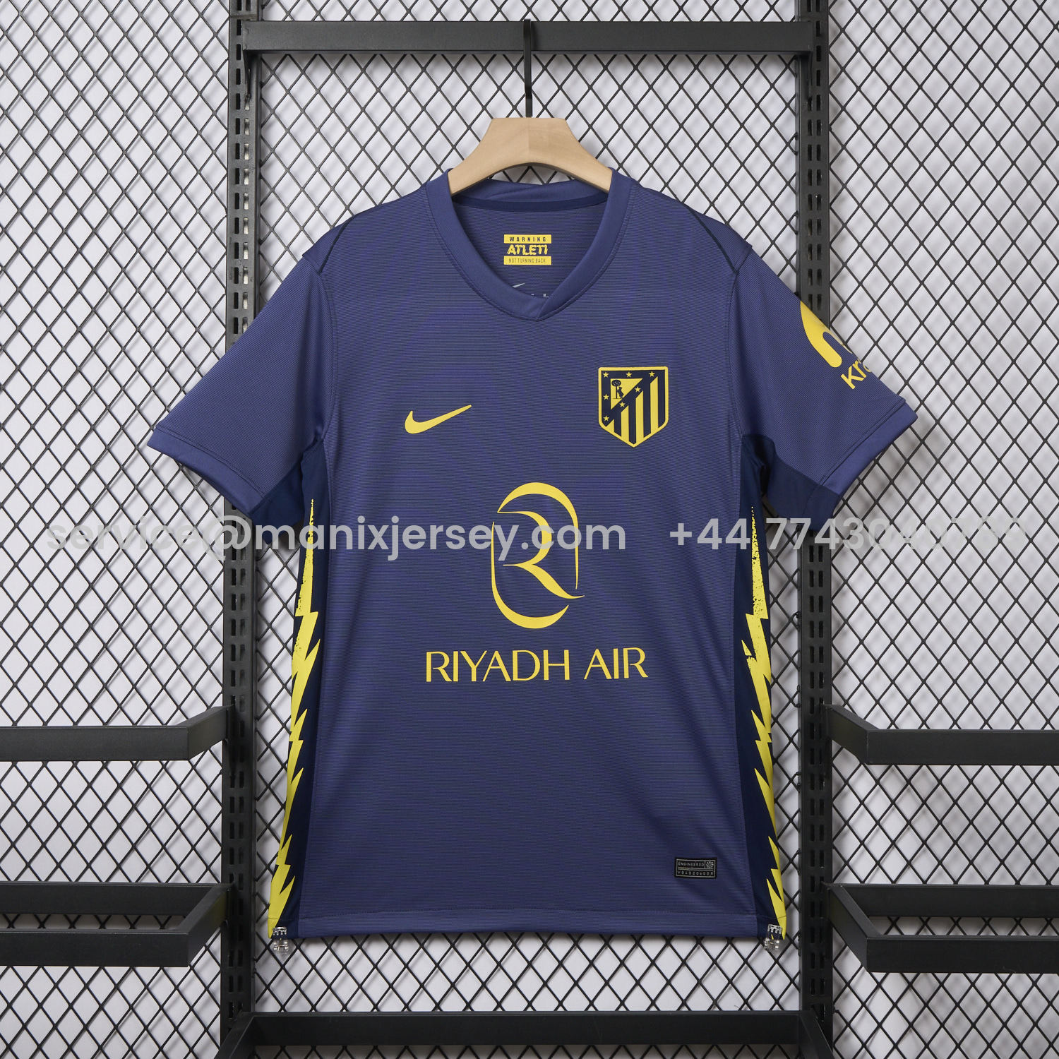 ManixJersey.com | Atlético Madrid 25-26 Away Jersey - Fans Version -Customize Name, Number and Patch | Worldwide Shipping