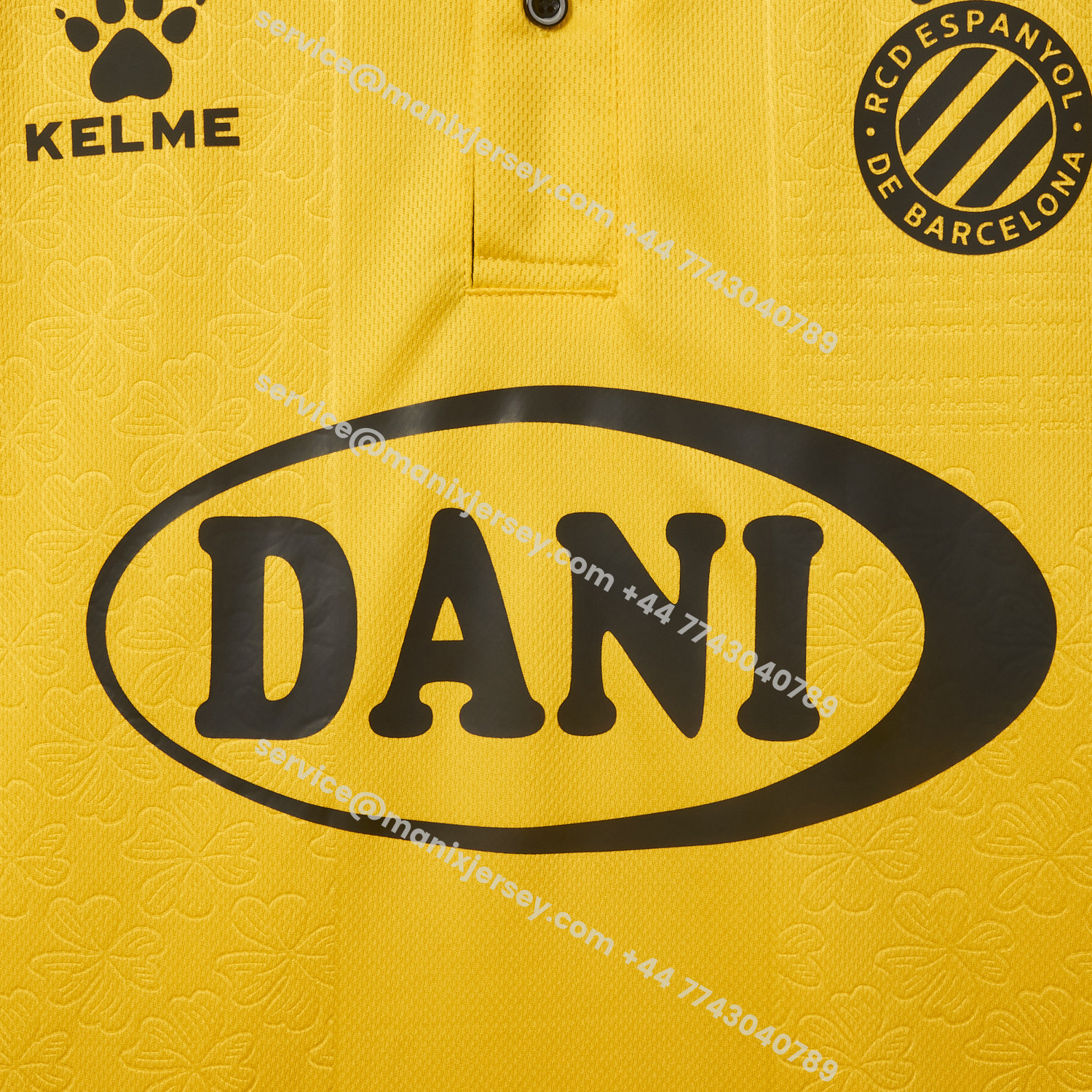 ManixJersey.com | RCD Espanyol 25-26 125th Anniversary Yellow Jersey - Fans Version -Customize Name, Number and Patch | Worldwide Shipping