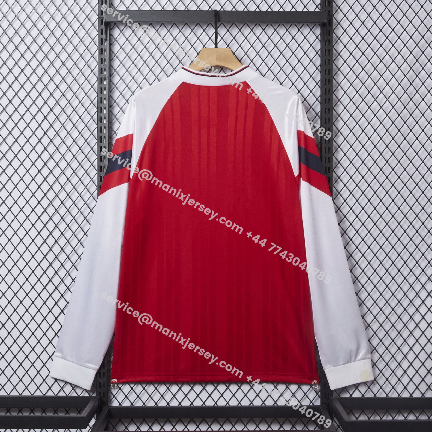 ManixJersey.com | Retro Arsenal 92-94 Home Long Sleeves Jersey -Customize Name, Number and Patch | Worldwide Shipping